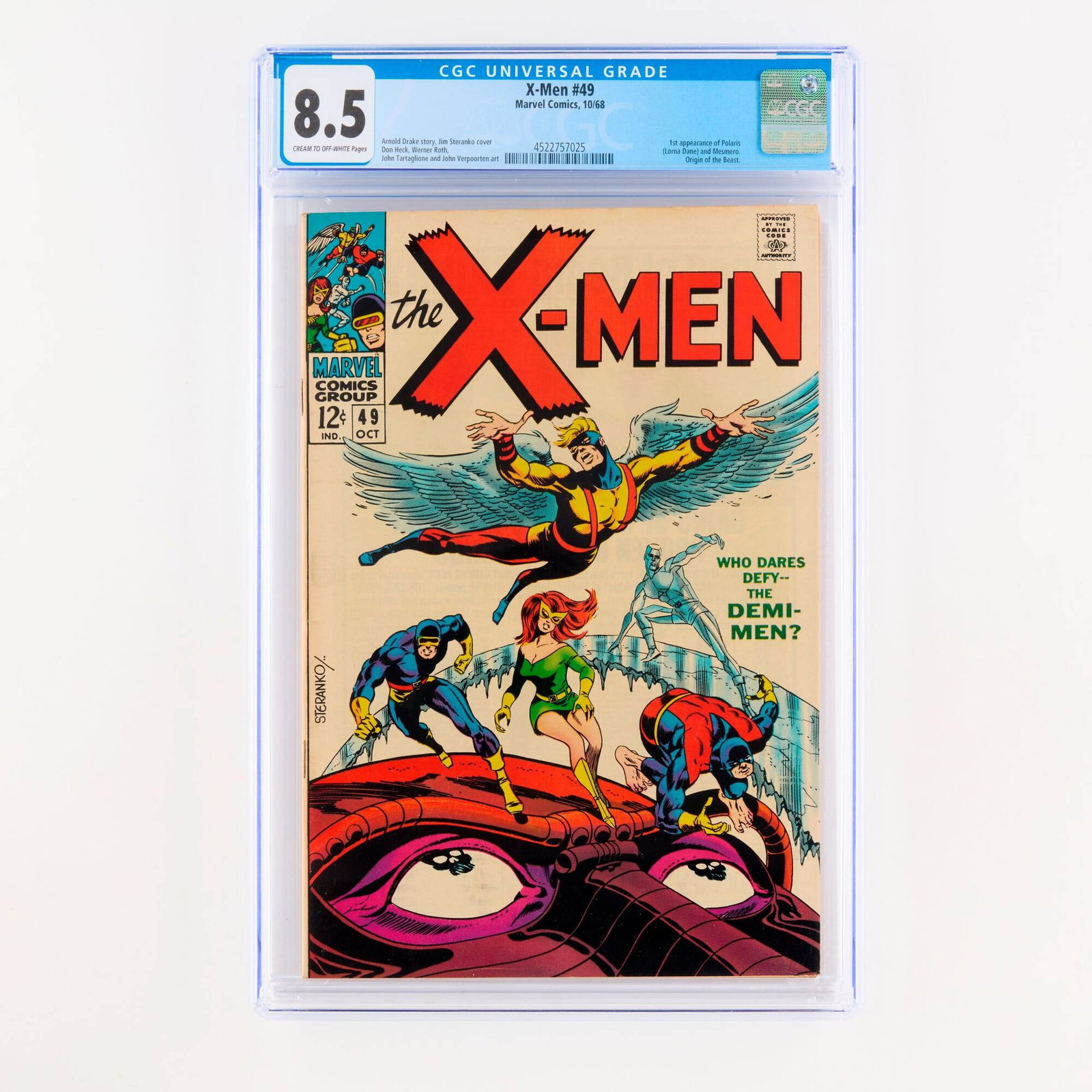 Marvel Comics X-Men #49 CGC 8.5 (1 of 2)