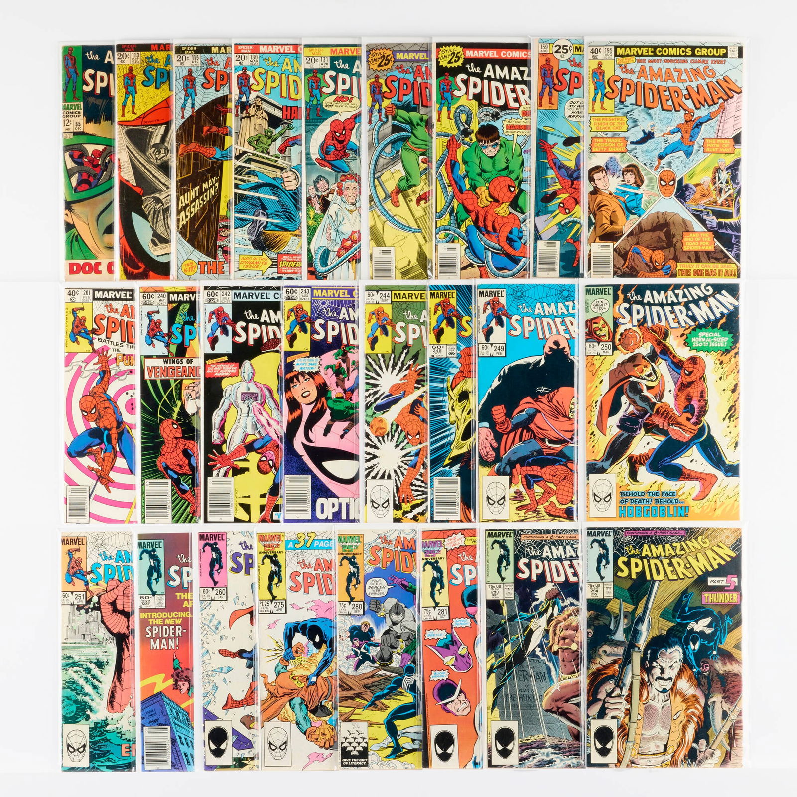 25 Marvel Comics Amazing Spider-Man #55-#294 Group (1 of 1)