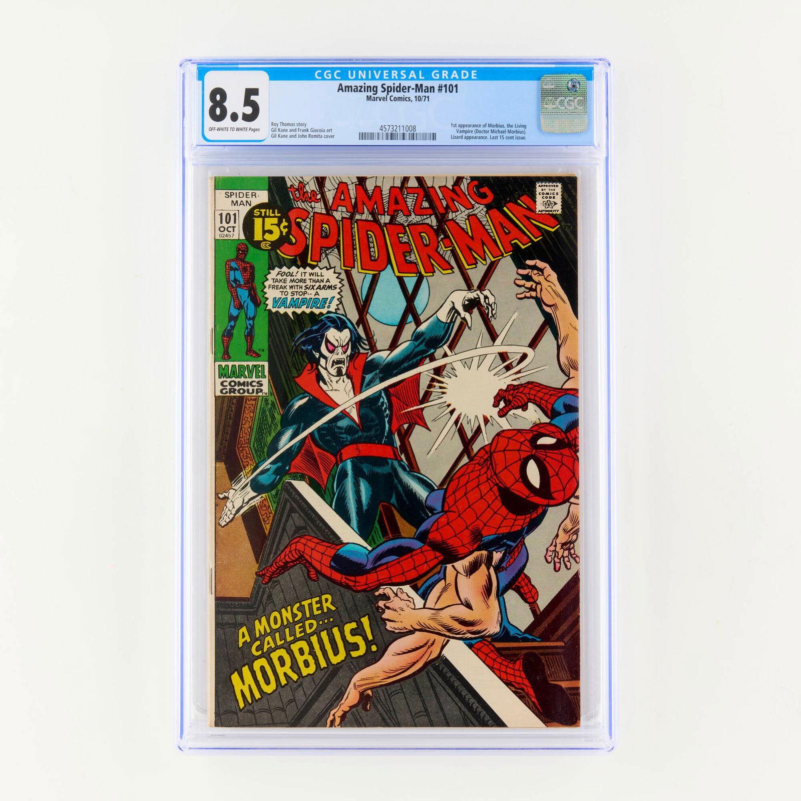 Marvel Comics Amazing Spider-Man #101 CGC 8.5 (1 of 2)