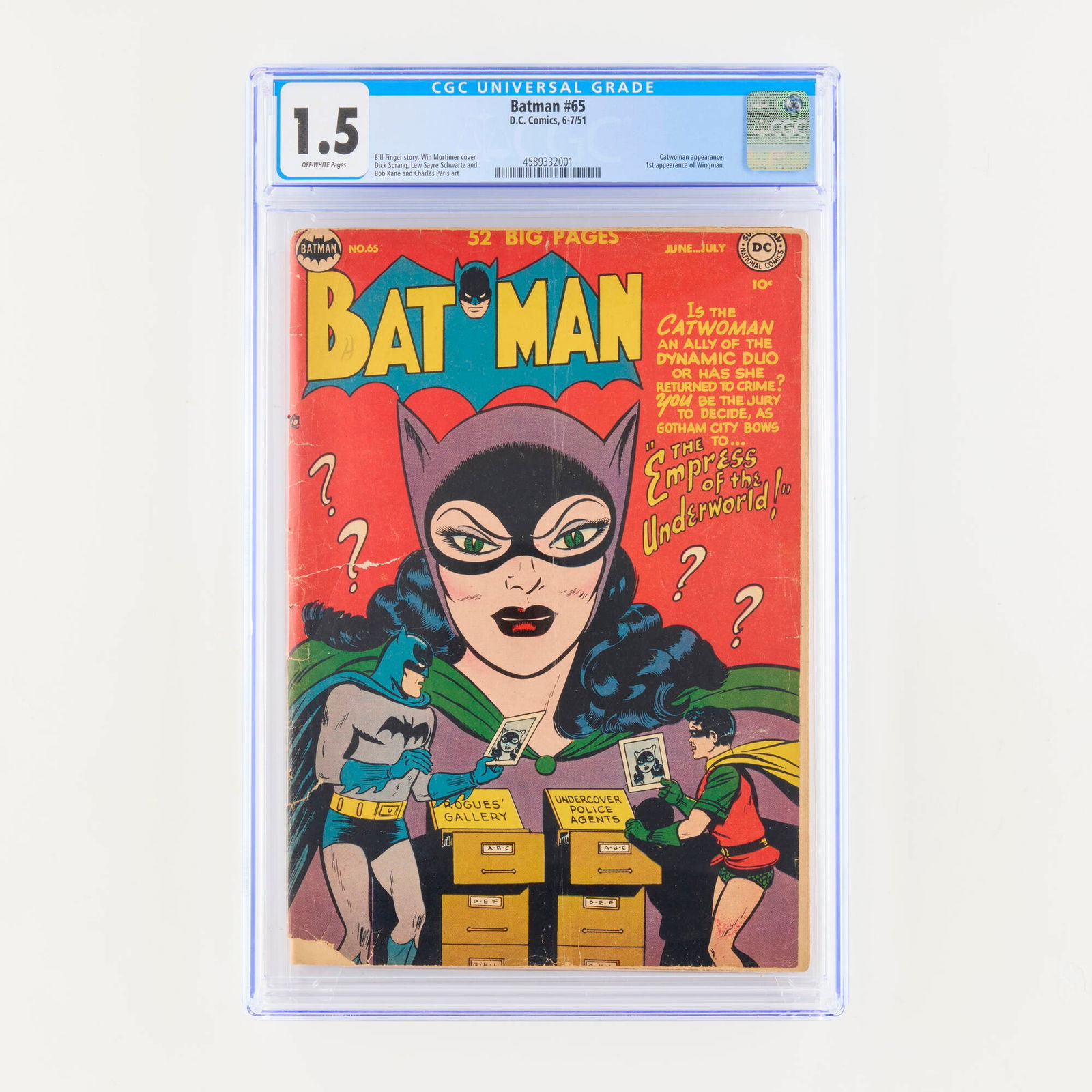 D.C. Comics Batman #65 CGC 1.5 (1 of 2)