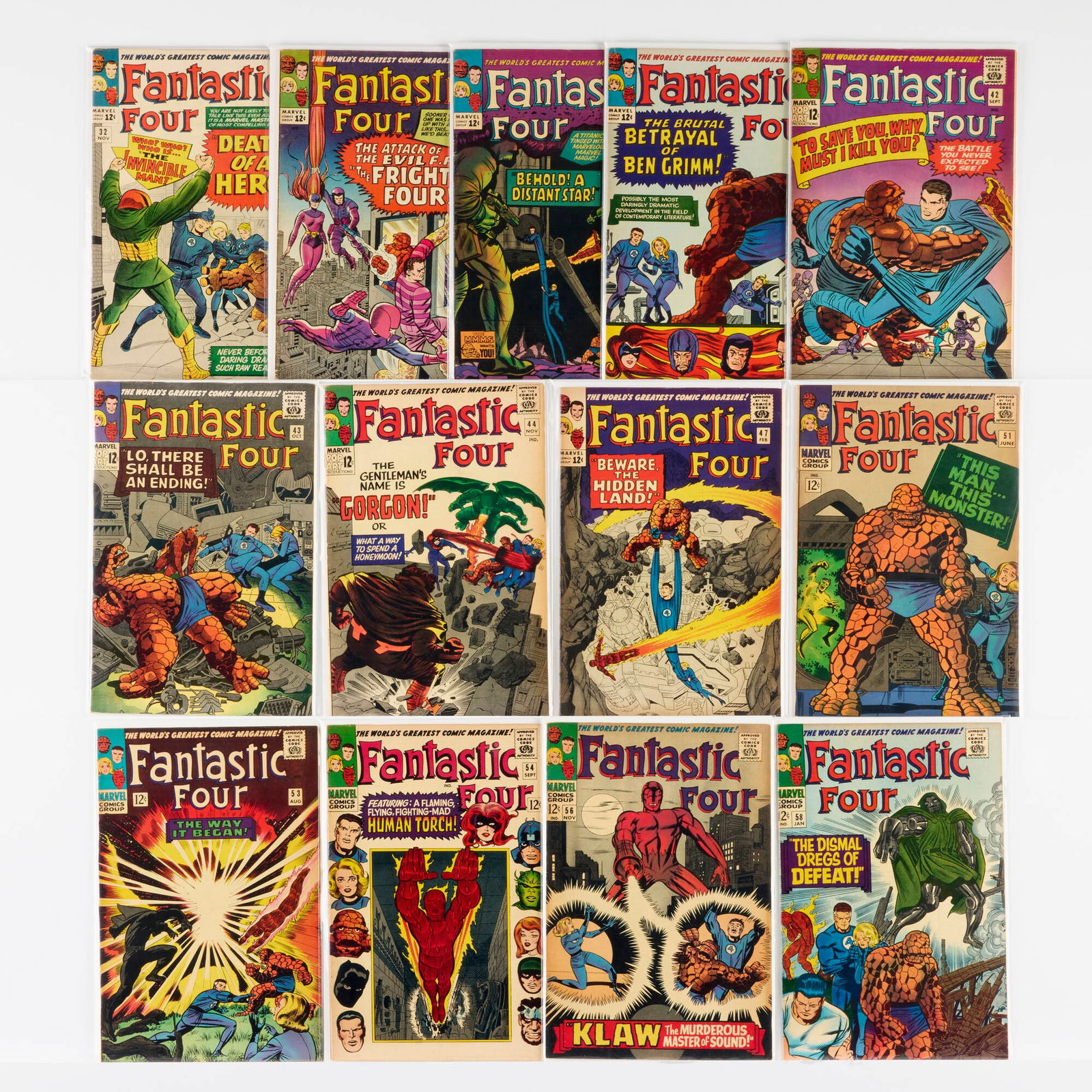 13 Marvel Comics Fantastic Four #32-#58 Group (1 of 1)