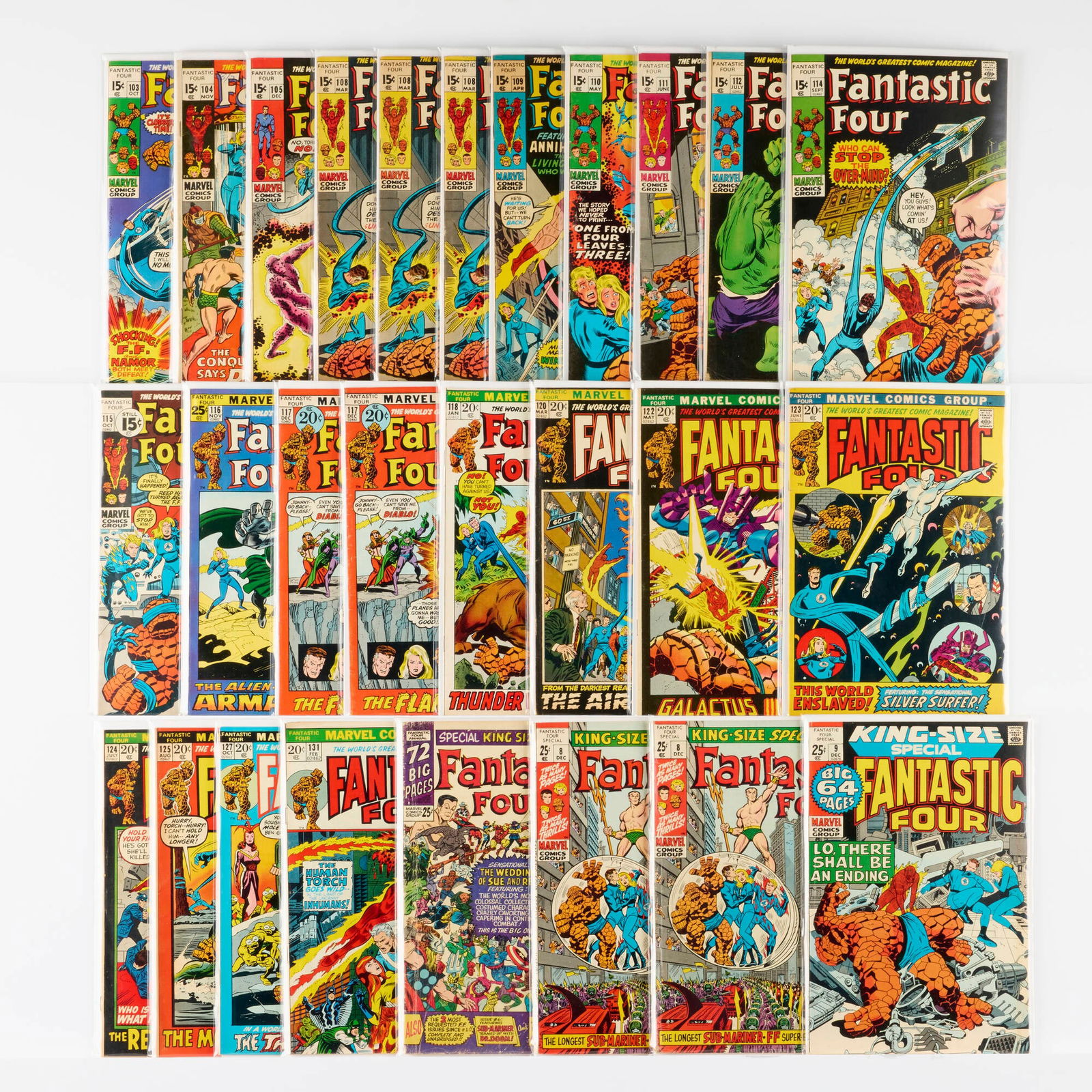 27 Marvel Comics Fantastic Four #103-#131 Group (1 of 1)