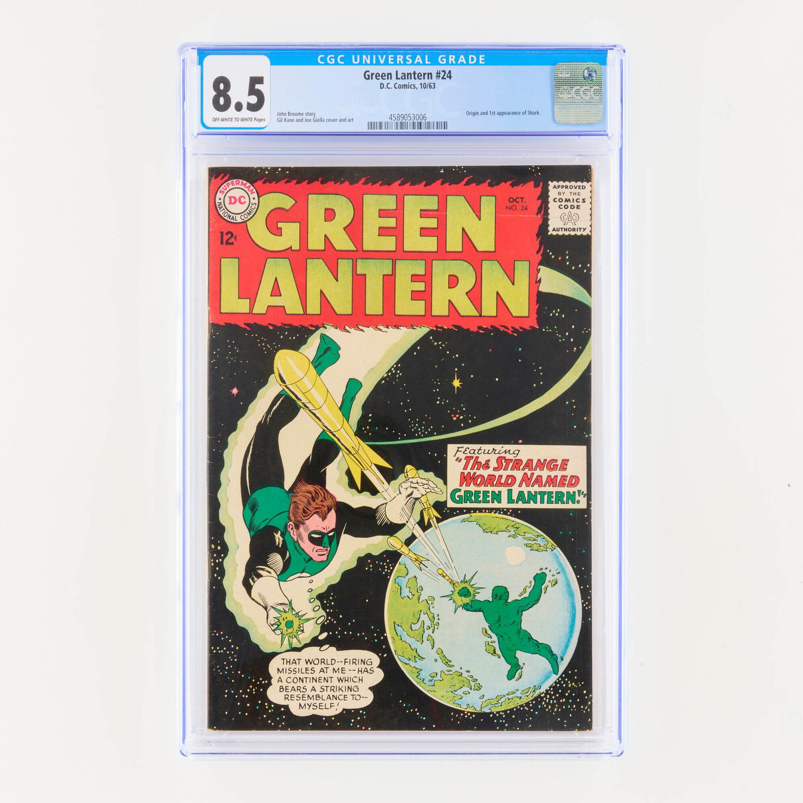 D.C. Comics Green Lantern #24 CGC 8.5 (1 of 2)