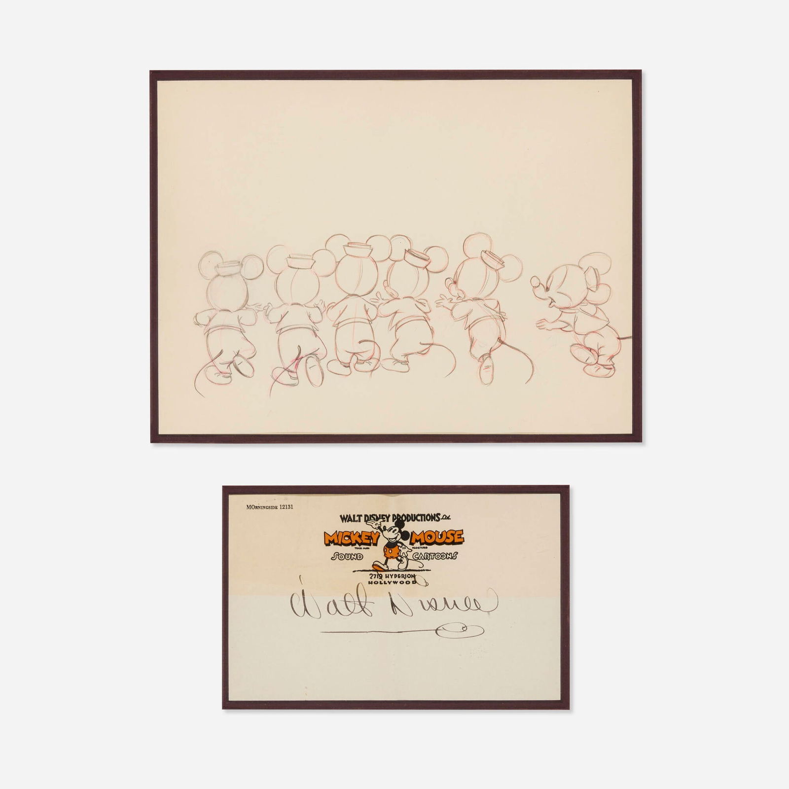 Mickey's Nightmare Original Production Drawing (Walt Disney, 1932) (1 of 4)