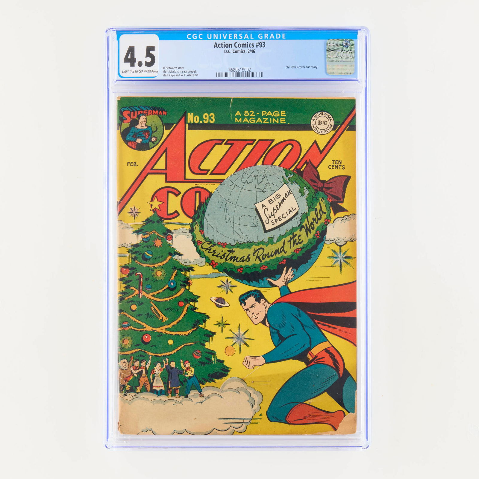 D.C. Comics Action Comics #93 CGC 4.5 (1 of 2)