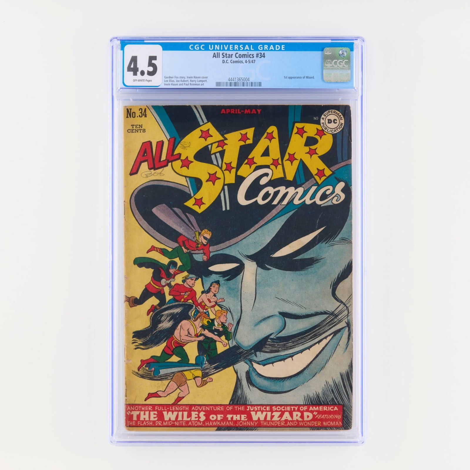 D.C. Comics All Star Comics #34 CGC 4.5 (1 of 2)