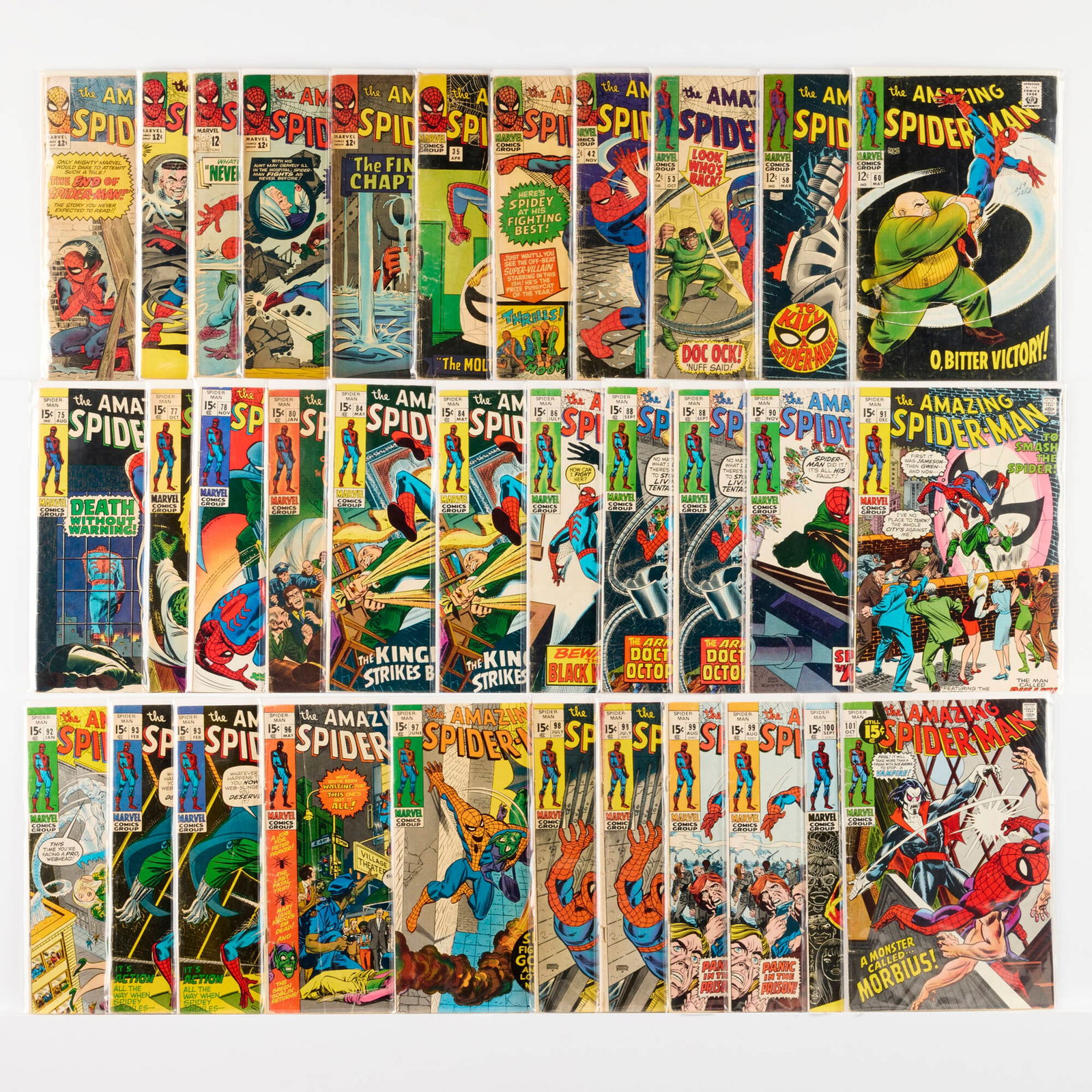 33 Marvel Comics Amazing Spider-Man #18-#101 Group (1 of 1)
