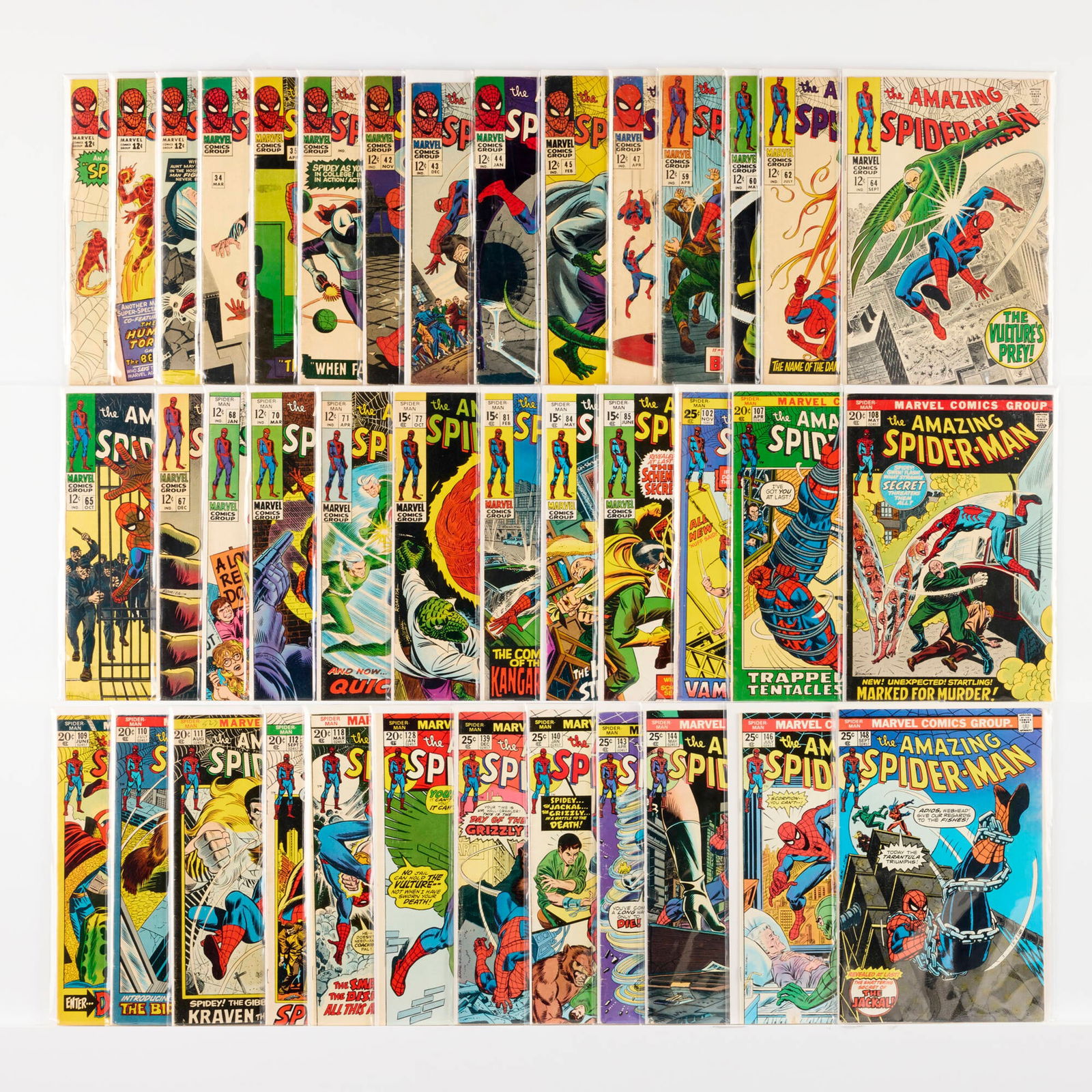 39 Marvel Comics Amazing Spider-Man #19-#148 Group (1 of 1)
