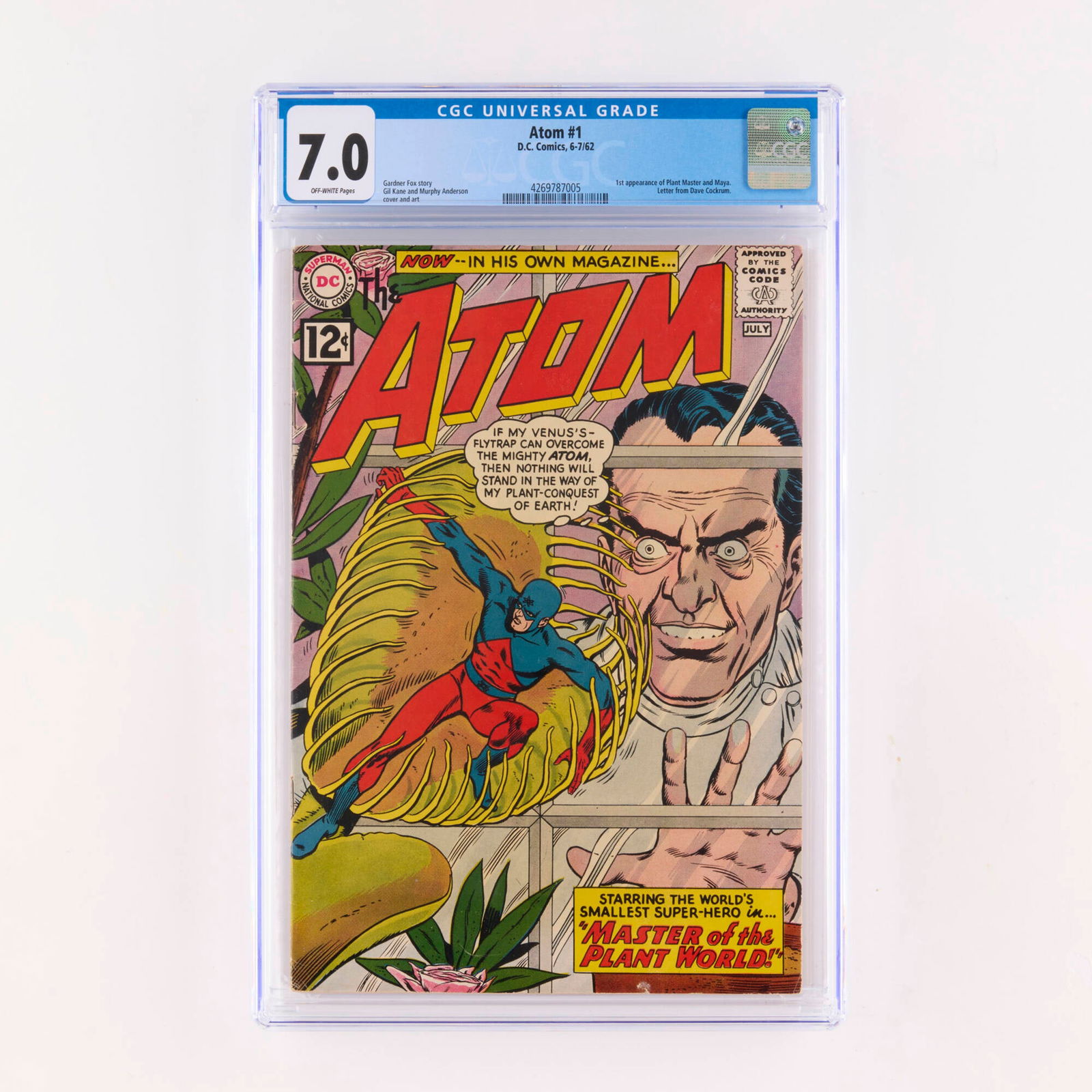 D.C. Comics Atom #1 CGC 7.0 (1 of 2)