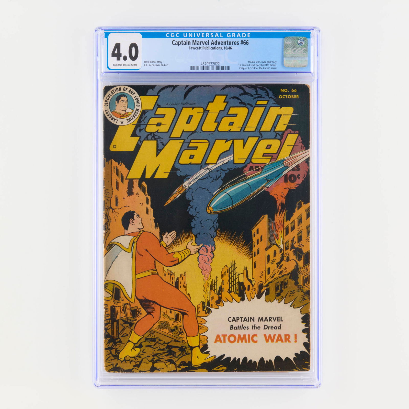 Fawcett Publications Captain Marvel Adventures #66 CGC 4.0 (1 of 2)