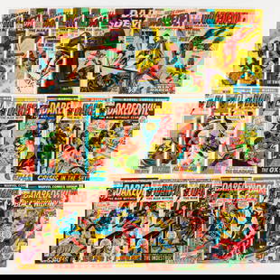 23 Marvel Comics Daredevil #6-#102 Group: 23 Marvel Comics Daredevil #6-#102 Group USA, 20th Century Group includes Daredevil #6, #7 (1.0-1.5), #14, #35, #42, #46, #49, #76 (Grades range 3.0-4.0), #81-#86, #88, #89 (x2), #90 (x2), #93, #94, #