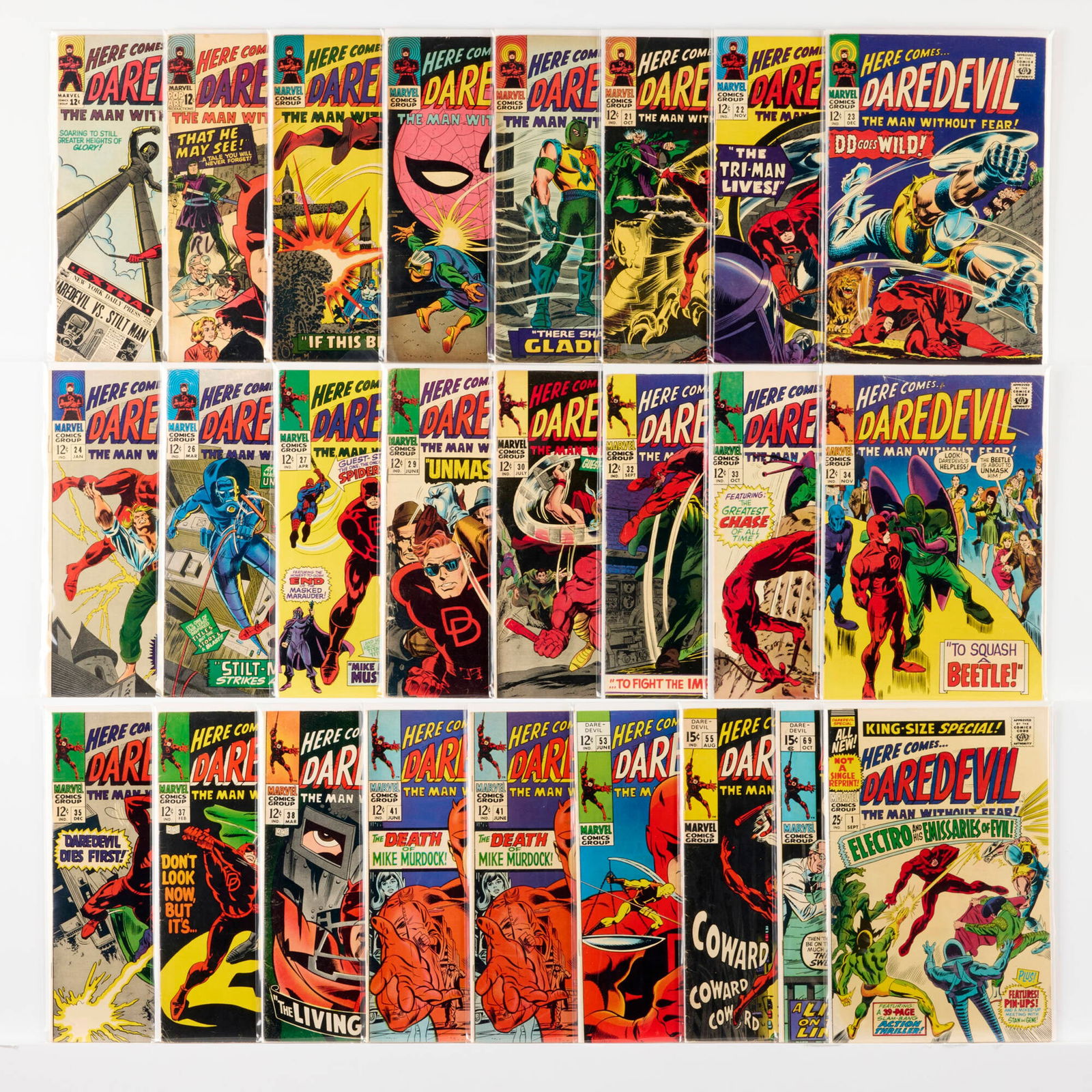 25 Marvel Comics Daredevil #8-#69 Group (1 of 1)