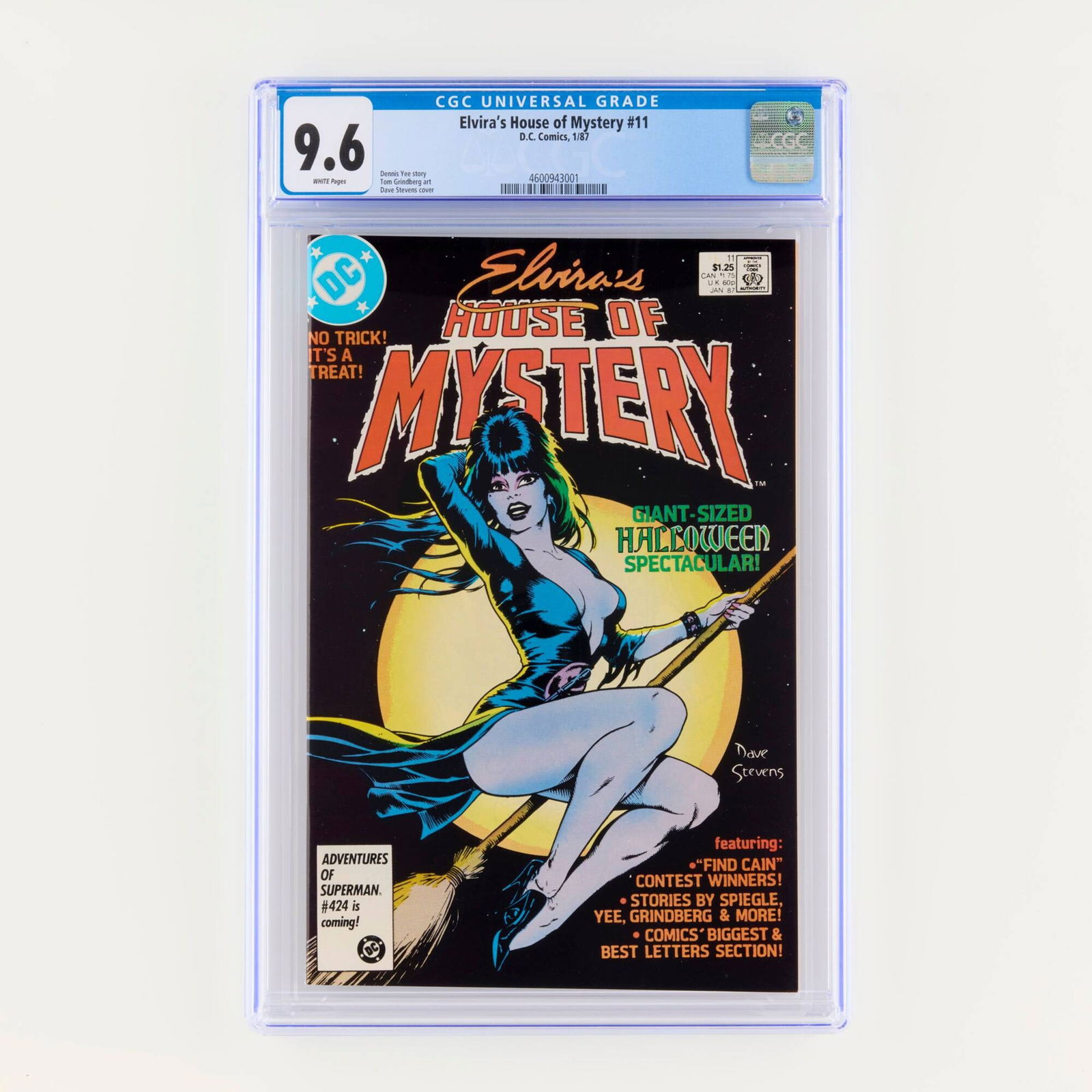 D.C. Comics Elvira's House of Mystery #11 CGC 9.6 (1 of 2)