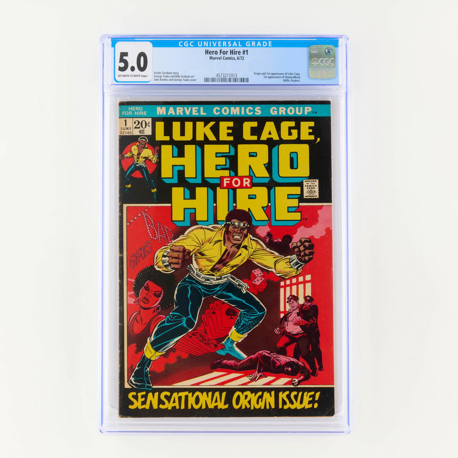 Marvel Comics Hero For Hire #1 CGC 5.0 (1 of 2)