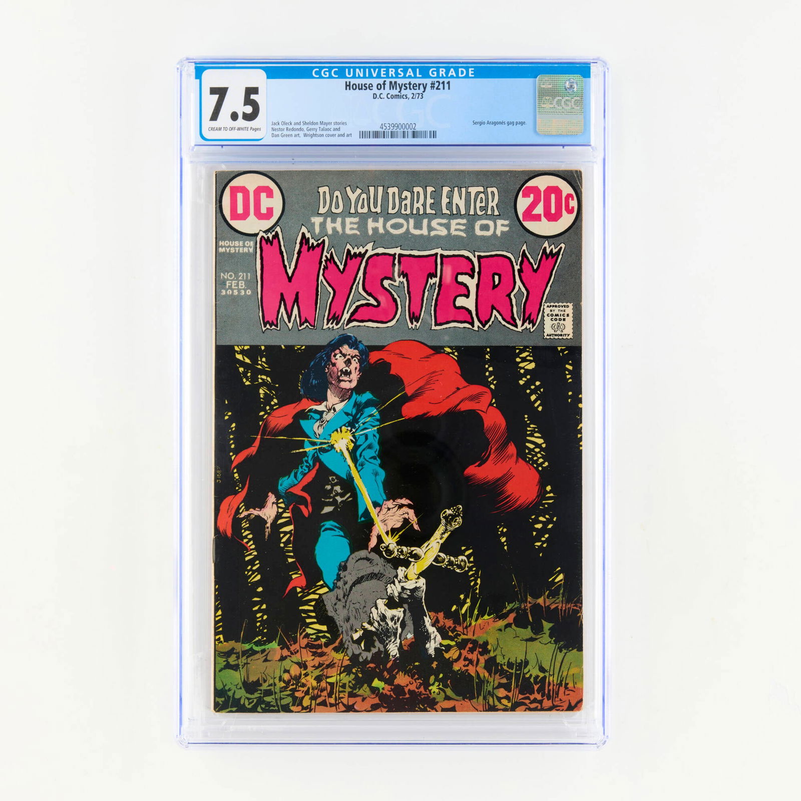 D.C. Comics House of Mystery #211 CGC 7.5 (1 of 2)