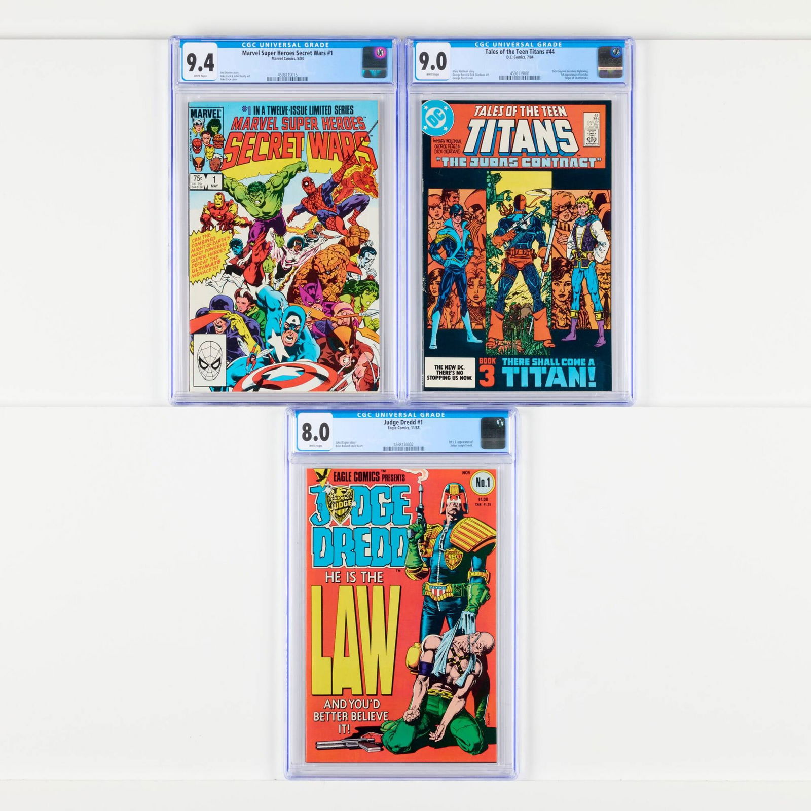 3 Eagle Comics and Marvel Comics Modern Age CGC Key Issue Group (1 of 2)