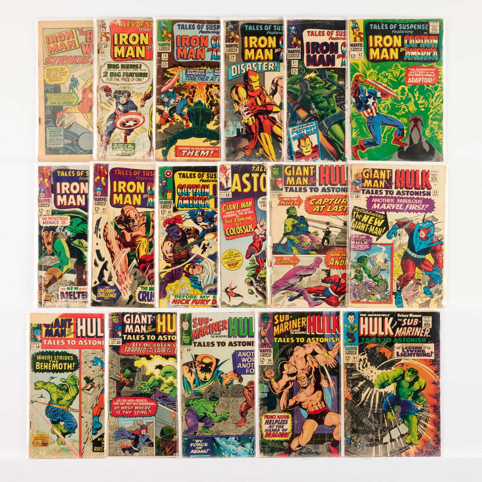 17 Marvel Comics Tales of Suspense Tales to Astonish Silver Age Group (1 of 1)