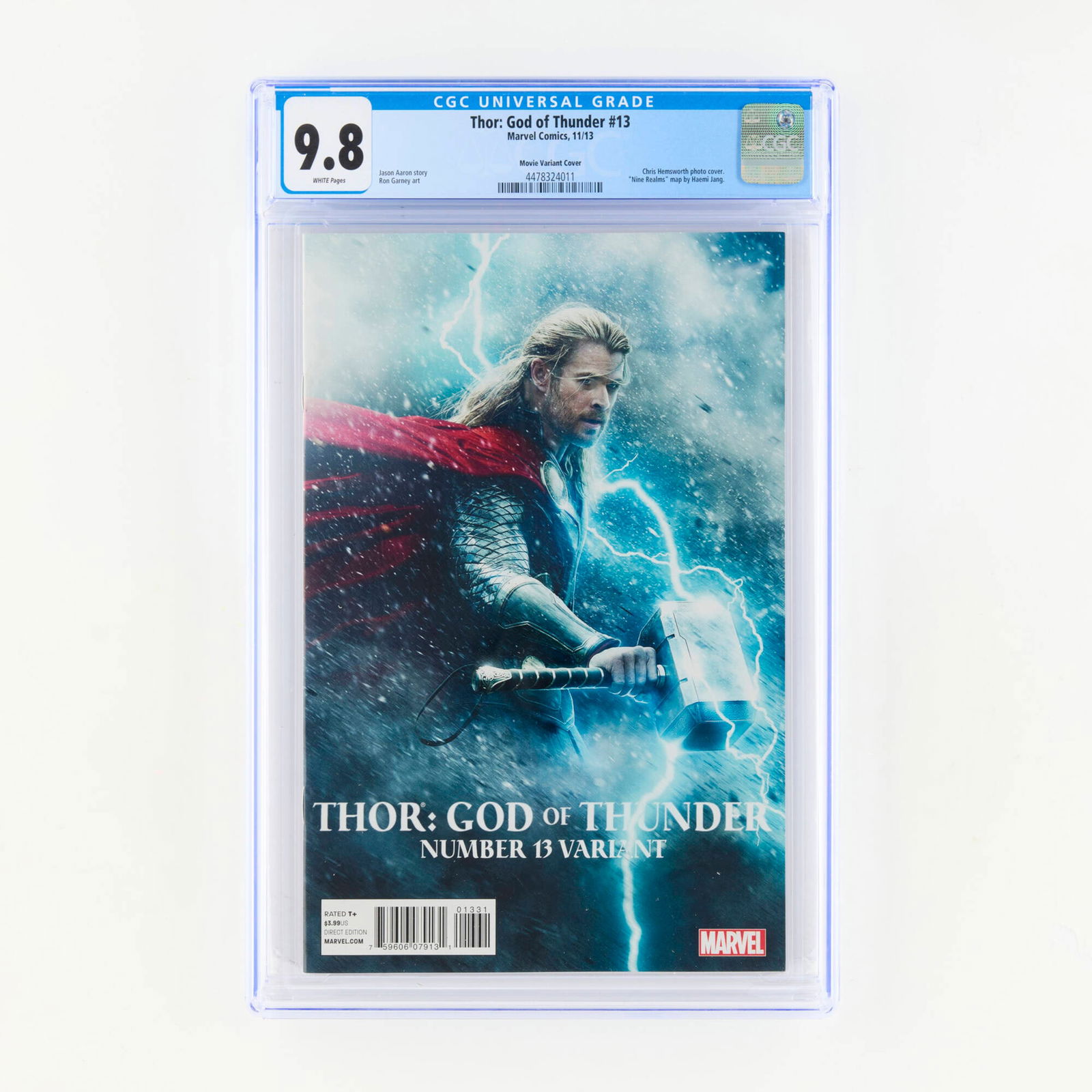 Marvel Comics Thor: God of Thunder #13 CGC 9.8 Movie Variant Cover (1 of 2)