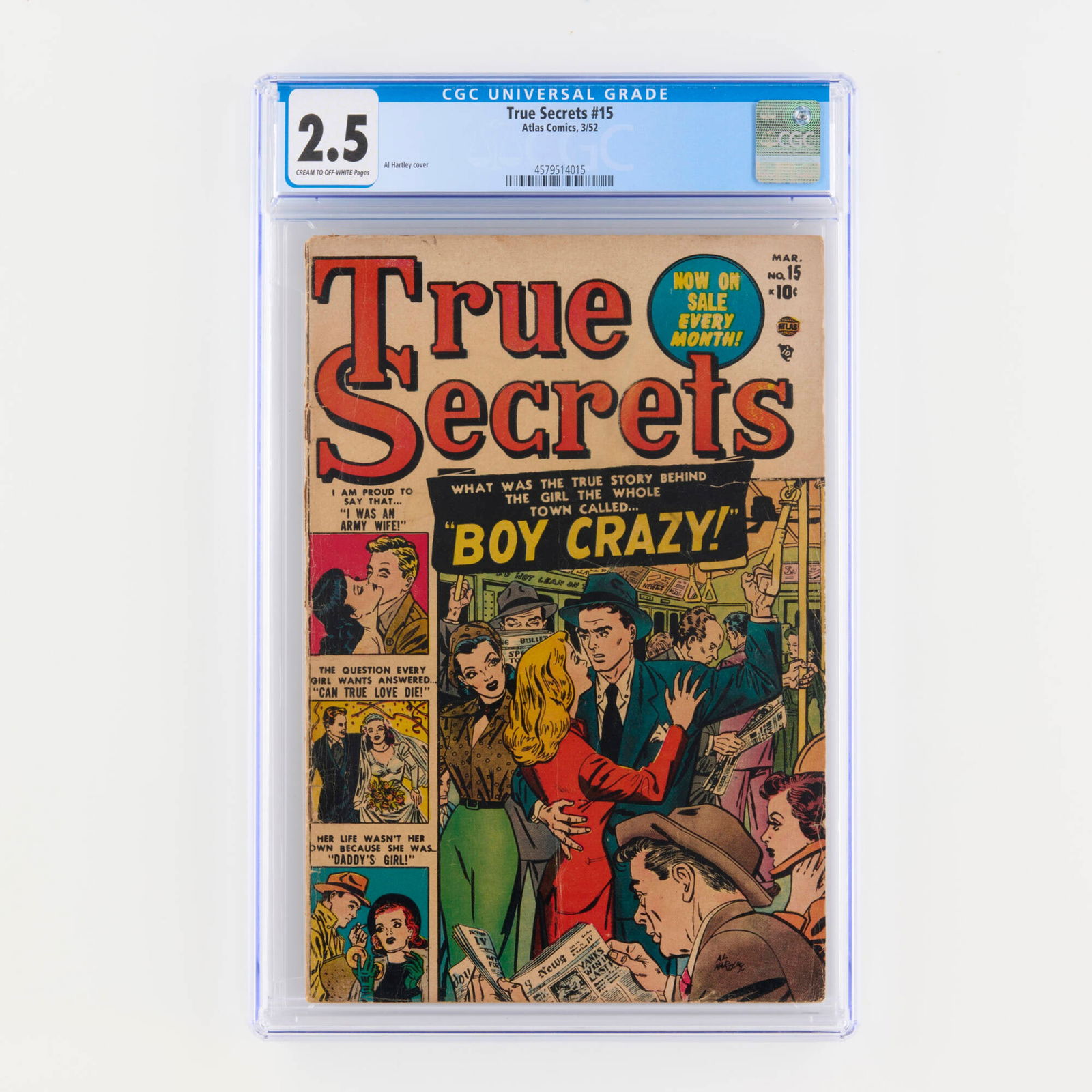 Atlas Comics True Secrets #15 CGC 2.5 (1 of 2)