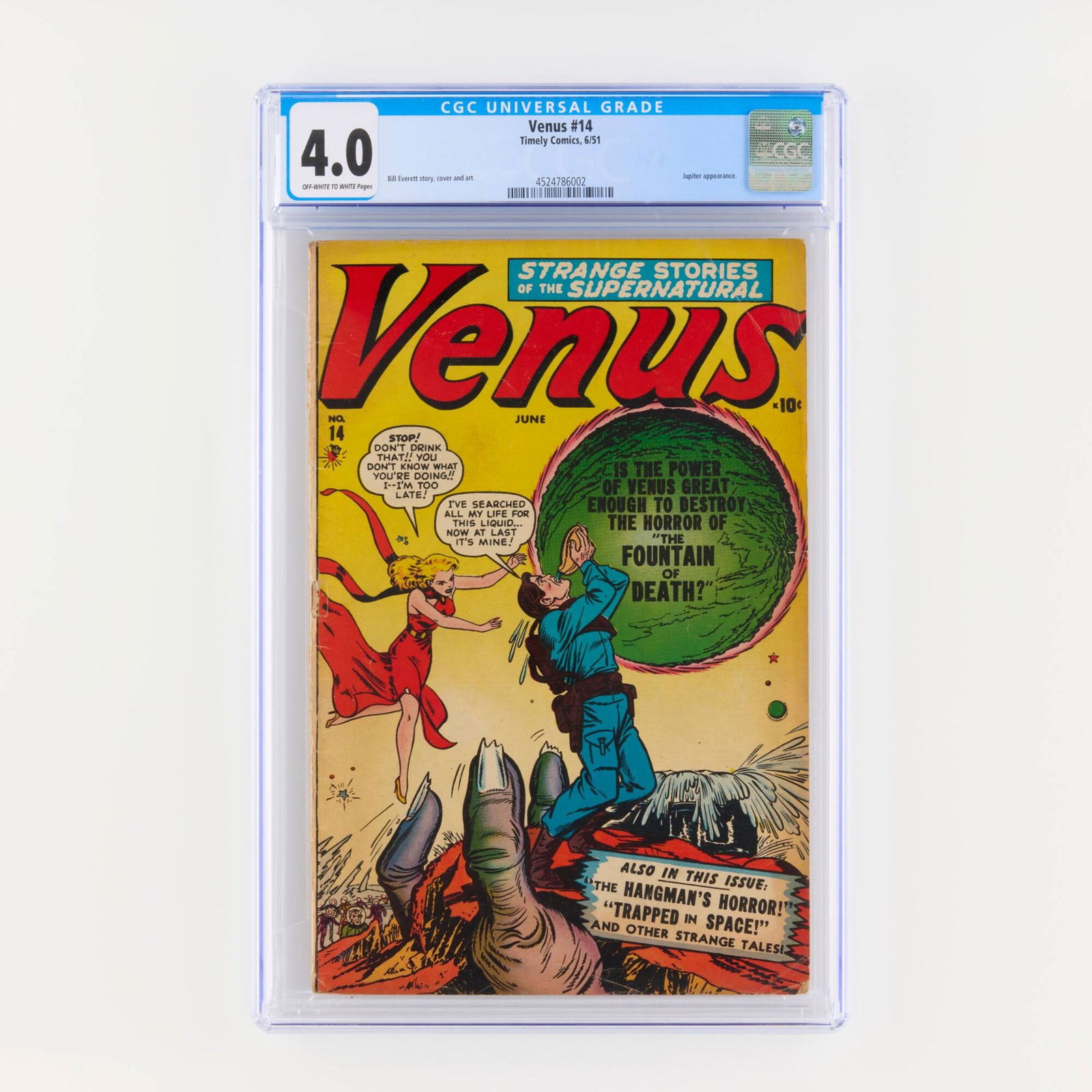 Timely Comics Venus #14 CGC 4.0 (1 of 2)