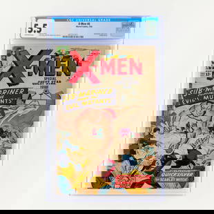 Marvel Comics X-Men #6 CGC 5.5: Marvel Comics X-Men #6 CGC 5.5 USA, 1964 This issue features the Sub-Mariner's first X-Men crossover, as Professor X seeks to recruit the Prince of Atlantis. With a Stan Lee story and classic Jack Kir