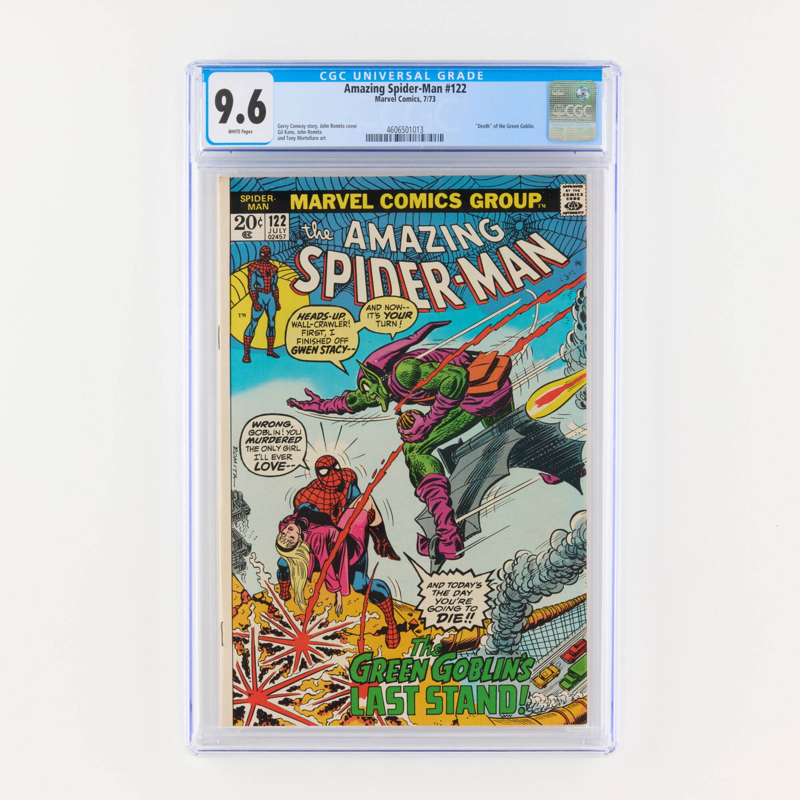 Marvel Comics Amazing Spider-Man #122 CGC 9.6 (1 of 2)