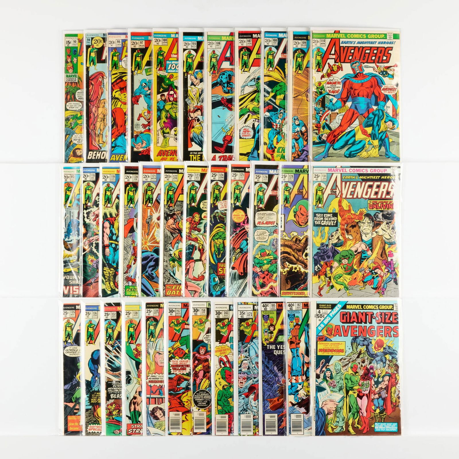35 Marvel Comics Avengers #90-#187 Group (1 of 1)