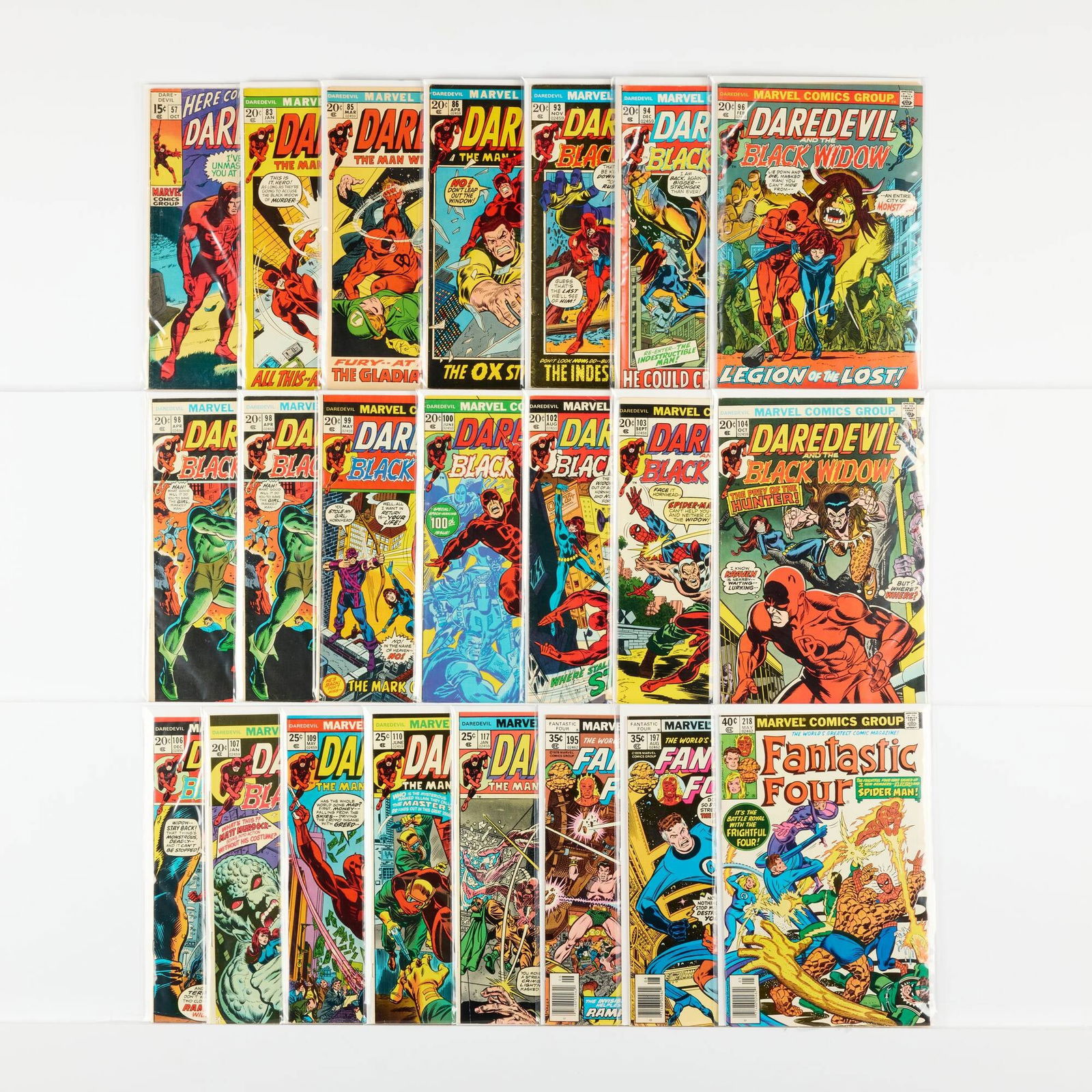 22 Marvel Comics Daredevil and Fantastic Four Group (1 of 1)