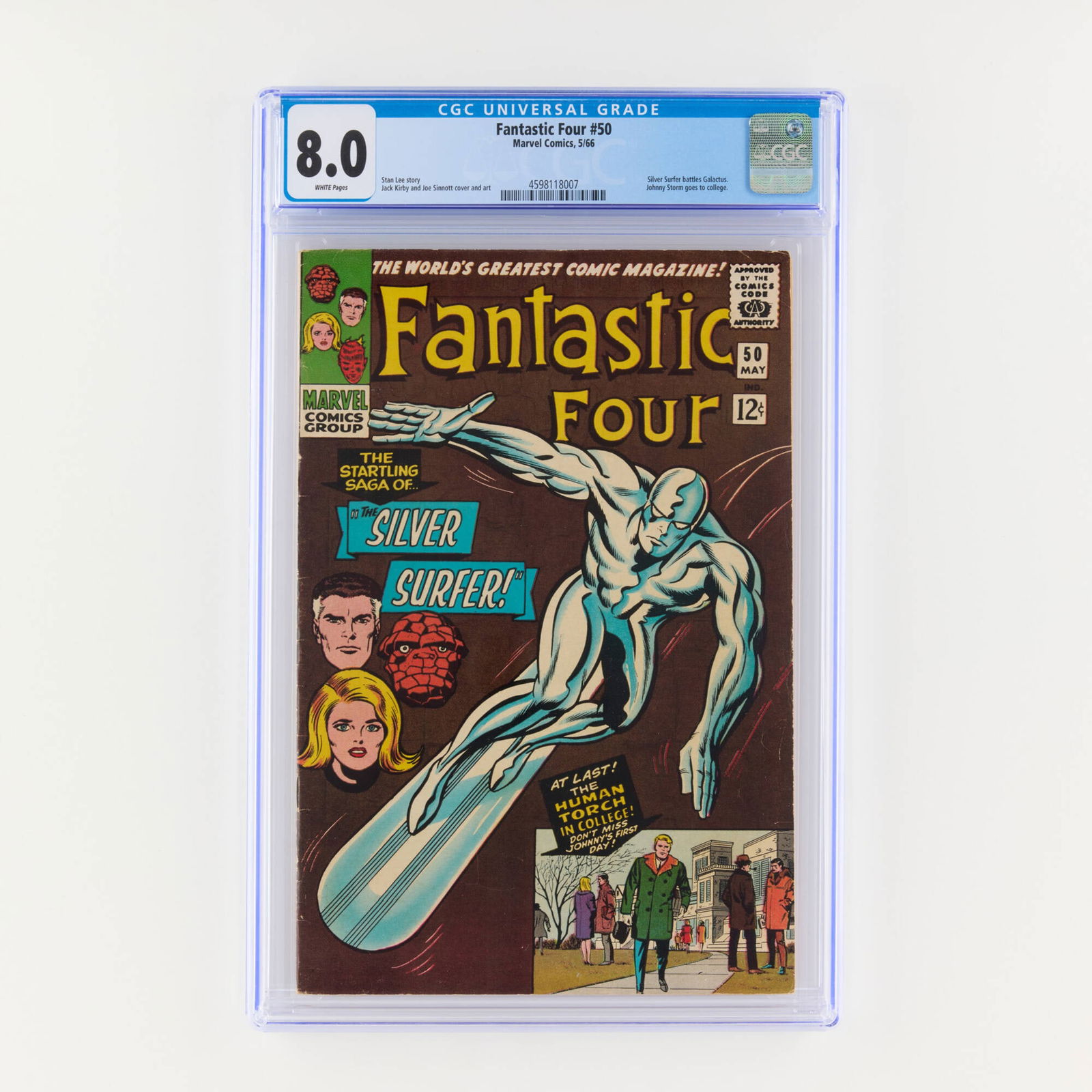 Marvel Comics Fantastic Four #50 CGC 8.0 (1 of 2)