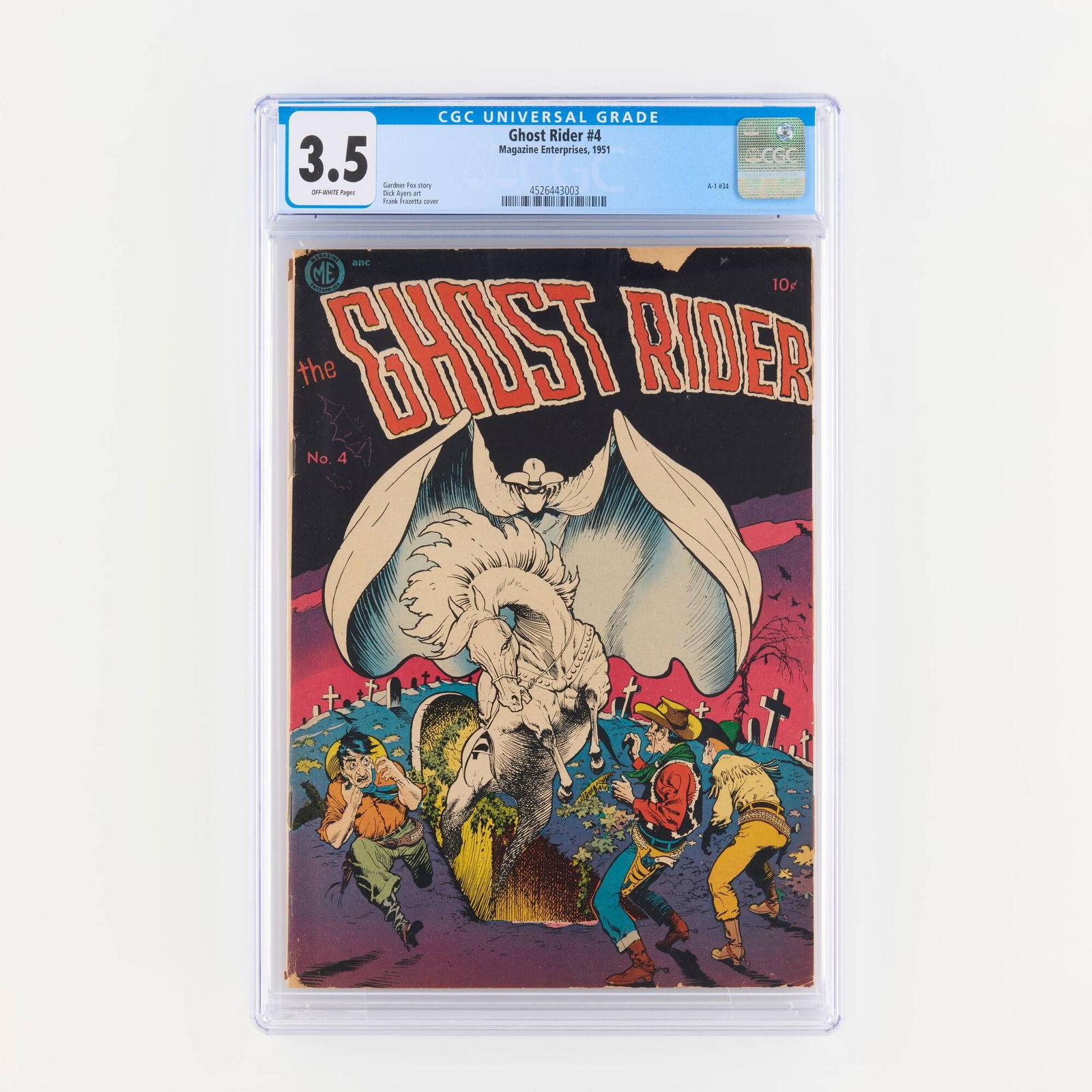Magazine Enterprises Ghost Rider #4 CGC 3.5 (1 of 2)