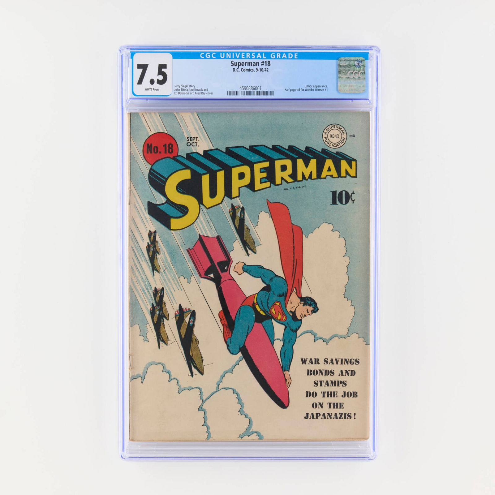D.C. Comics Superman #18 CGC 7.5 (1 of 2)