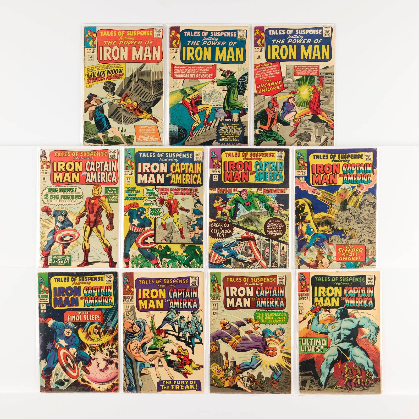 11 Marvel Comics Tales of Suspense #53-#77 Group (1 of 1)