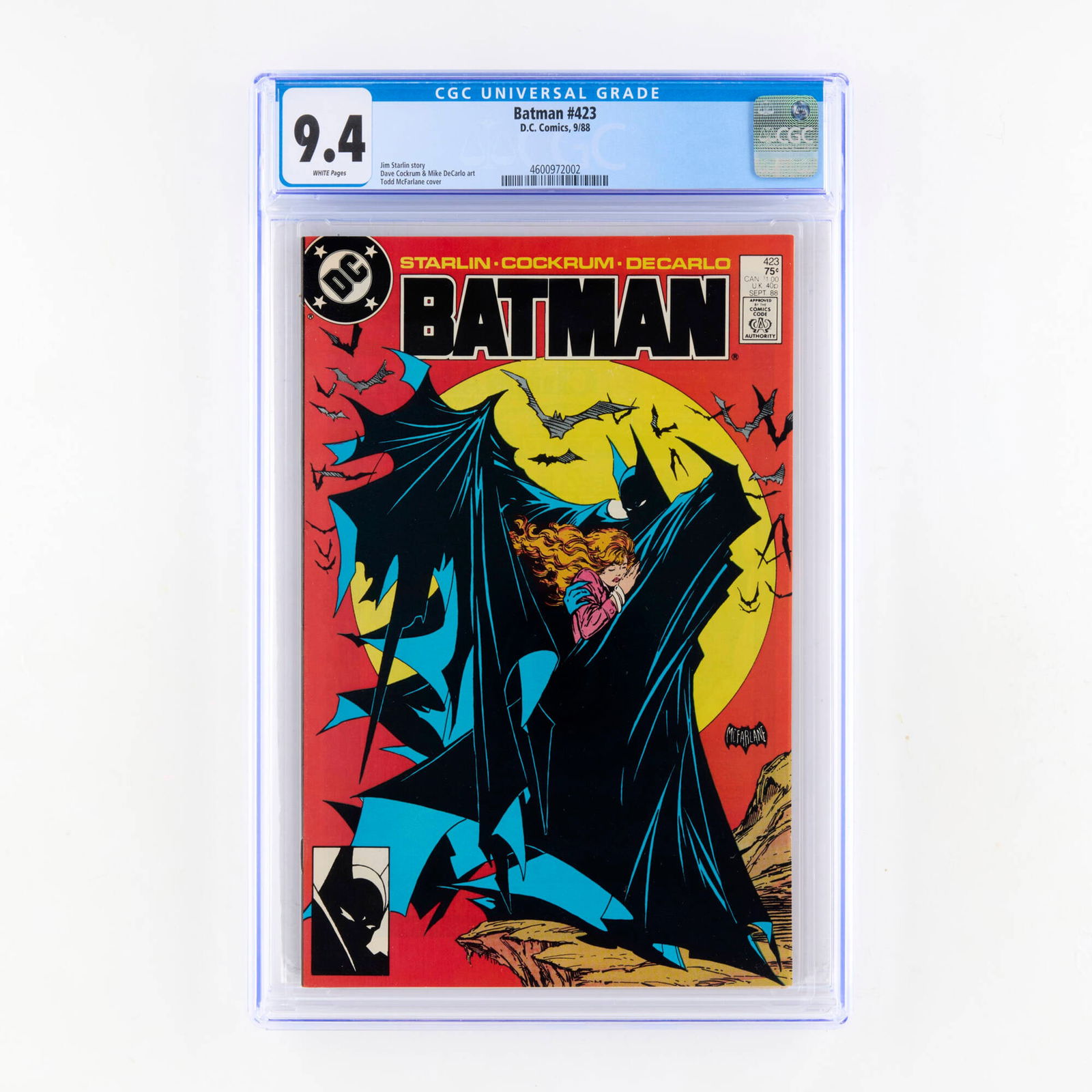 D.C. Comics Batman #423 CGC 9.4 (1 of 2)