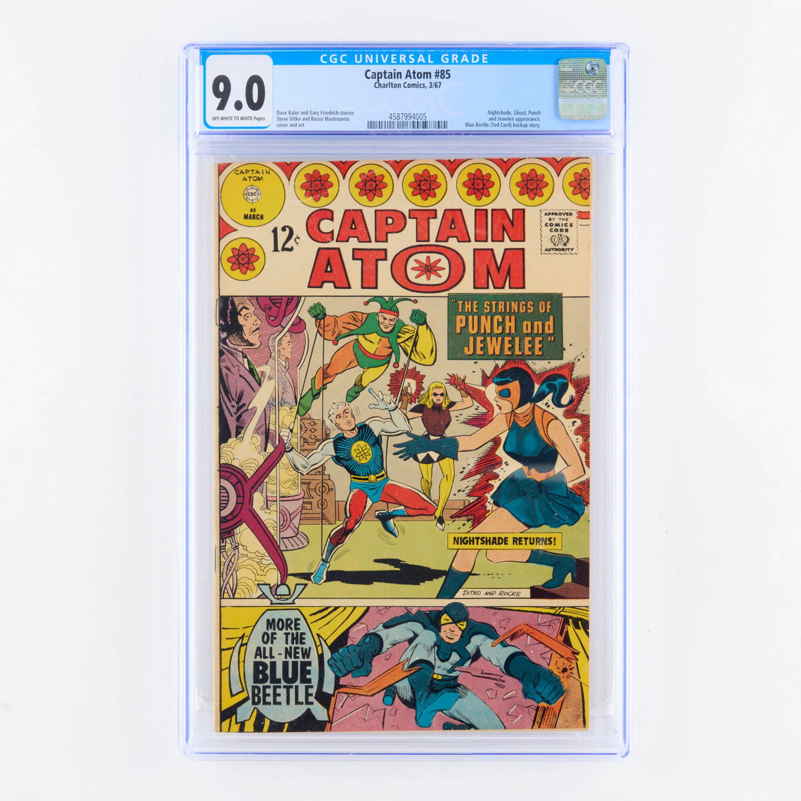Charlton Comics Captain Atom #85 CGC 9.0 (1 of 2)