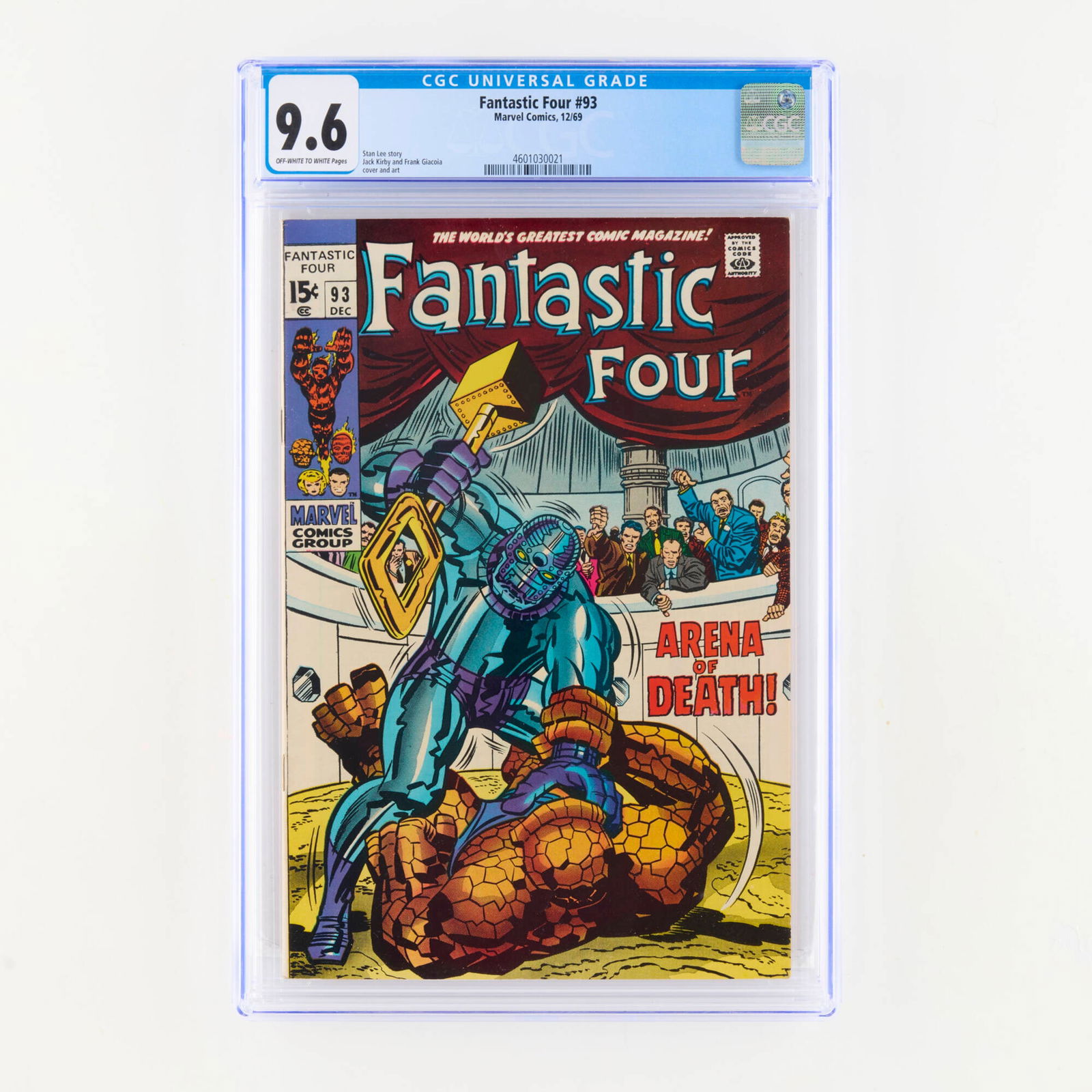 Marvel Comics Fantastic Four #93 CGC 9.6 (1 of 2)