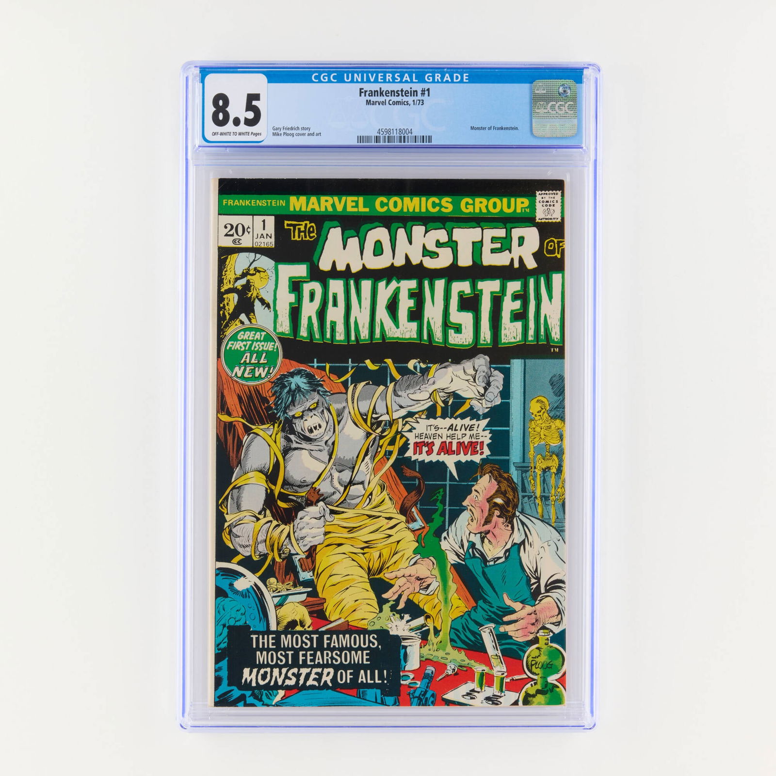Marvel Comics Frankenstein #1 CGC 8.5 (1 of 2)