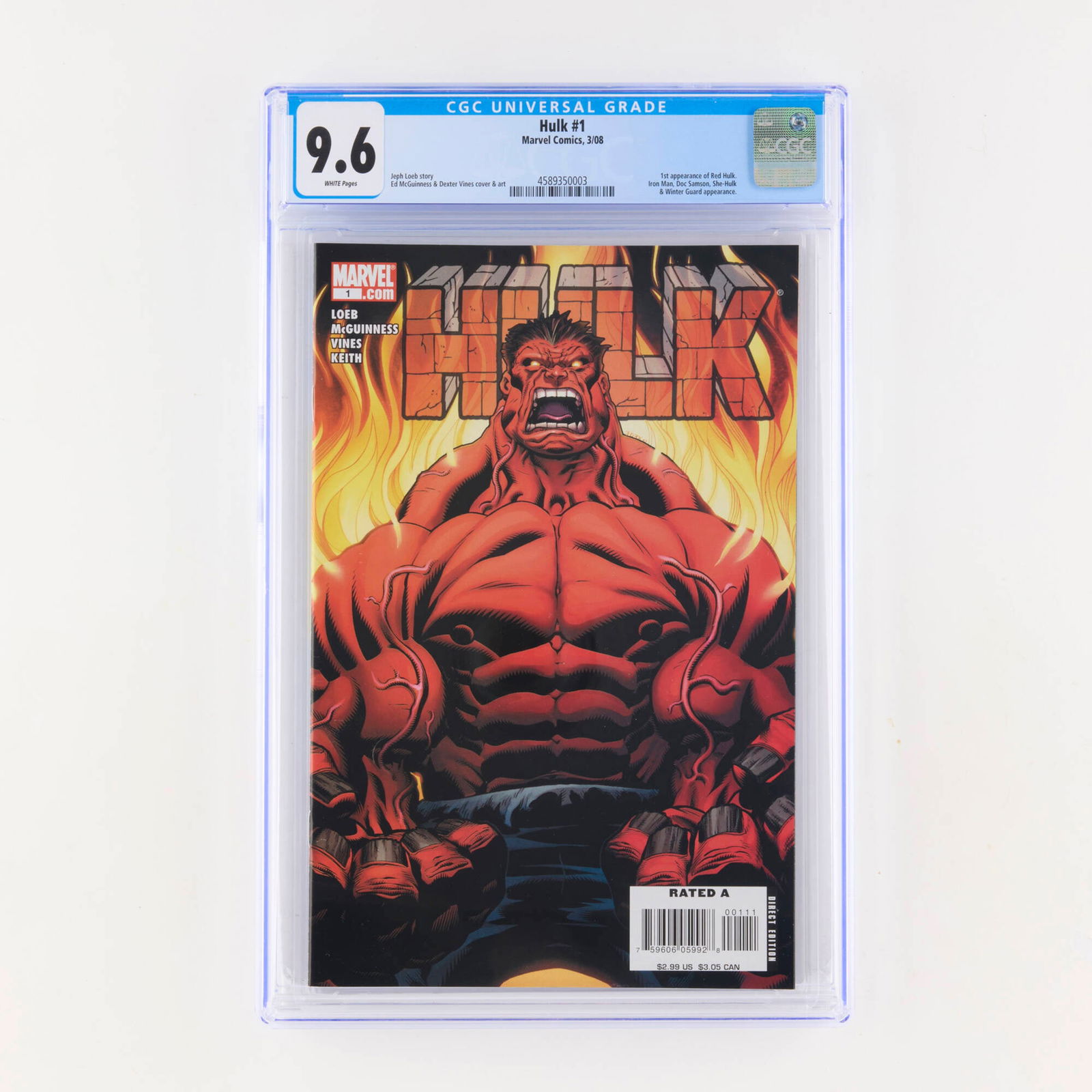 Marvel Comics Hulk #1 CGC 9.6 (1 of 2)