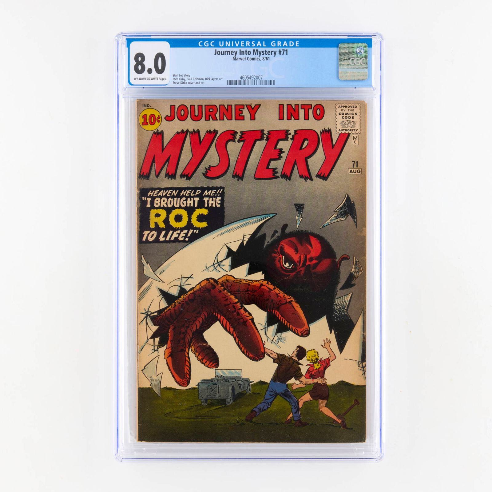 Marvel Comics Journey Into Mystery #71 CGC 8.0 (1 of 2)