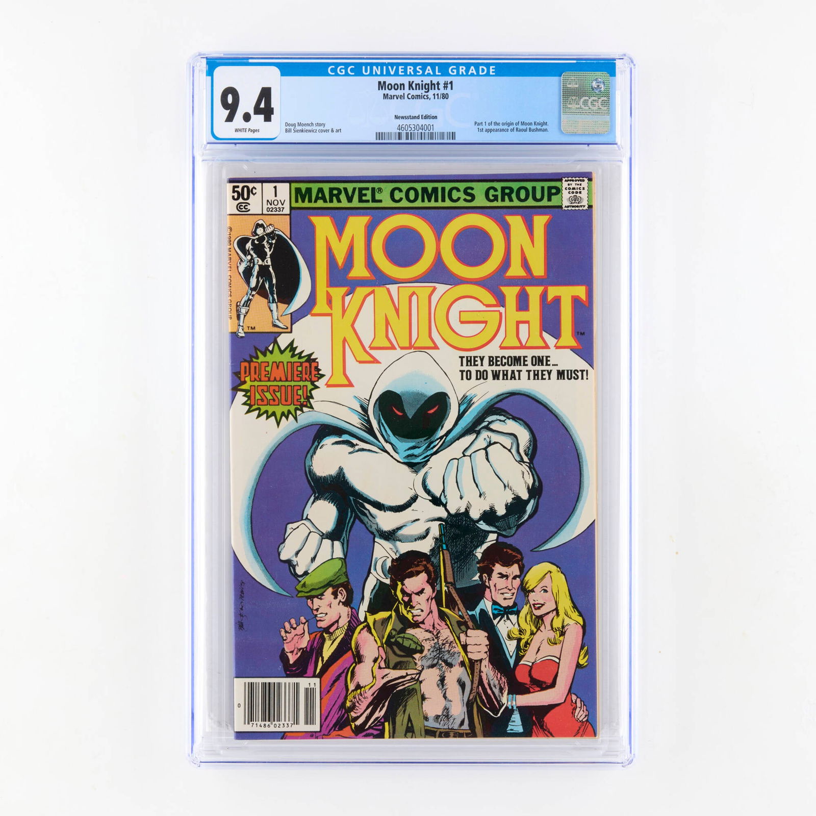 Marvel Comics Moon Knight #1 CGC 9.4 Newsstand (1 of 2)