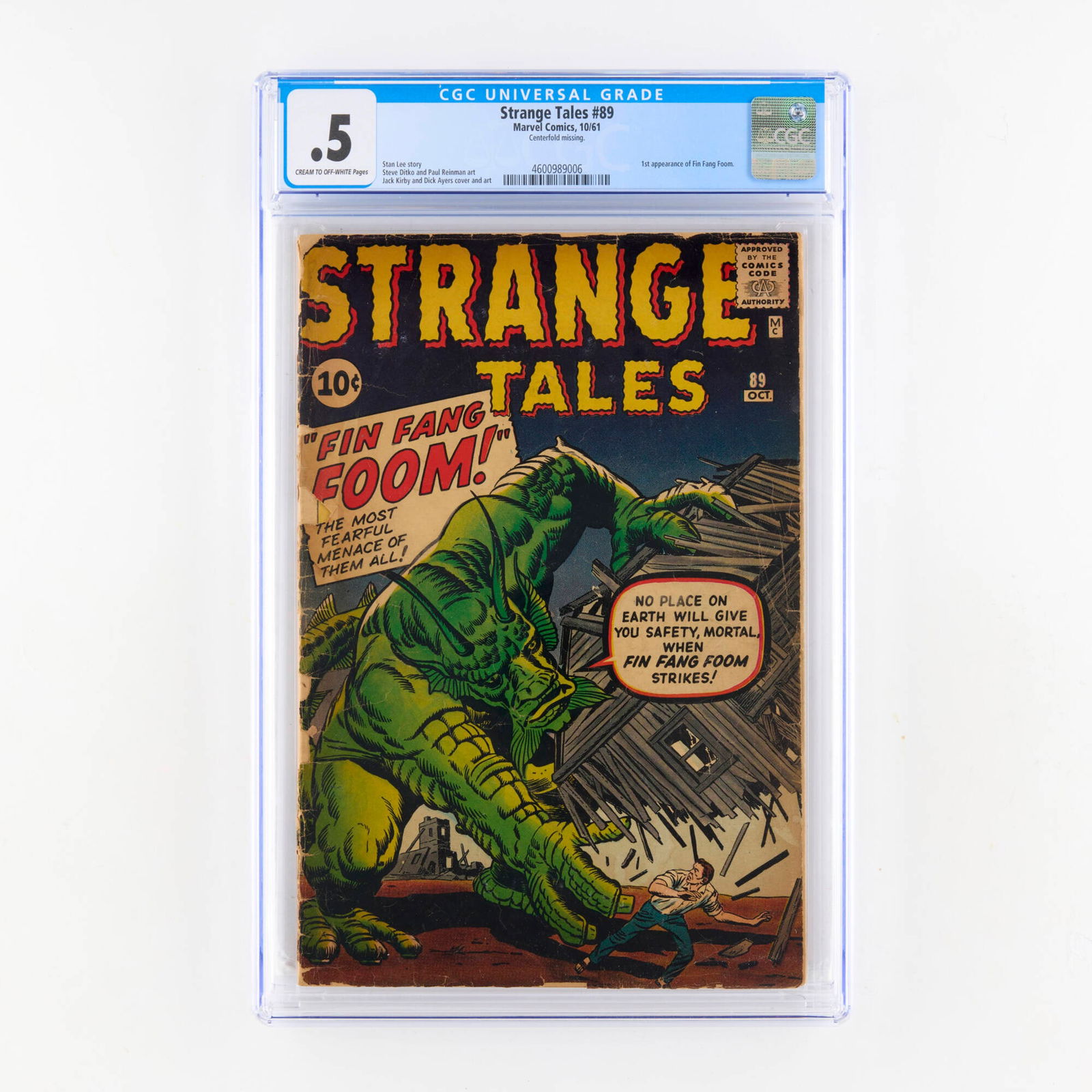 Marvel Comics Strange Tales #89 CGC 0.5 (1 of 2)