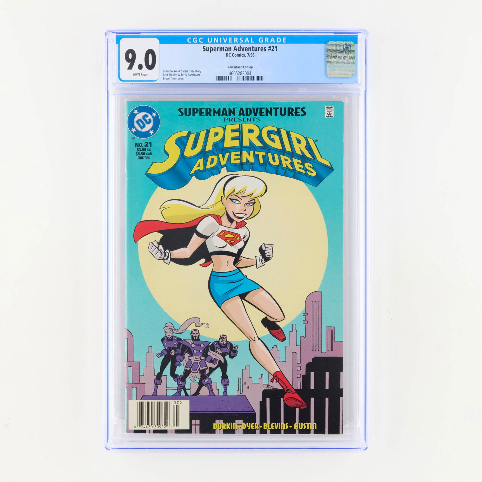 D.C. Comics Superman Adventures #21 CGC 9.0 Newsstand (1 of 2)