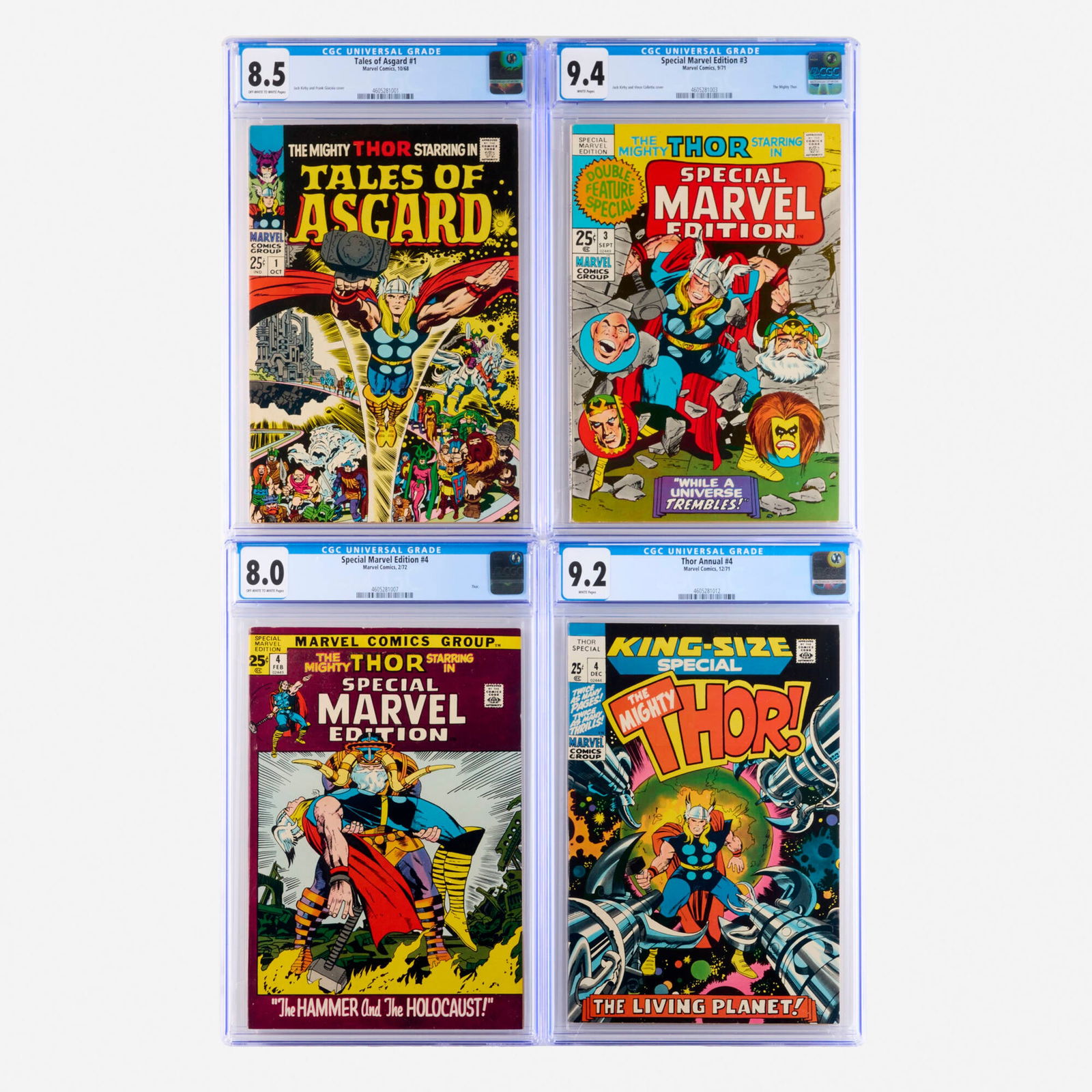 4 Marvel Comics Thor CGC Group (1 of 2)
