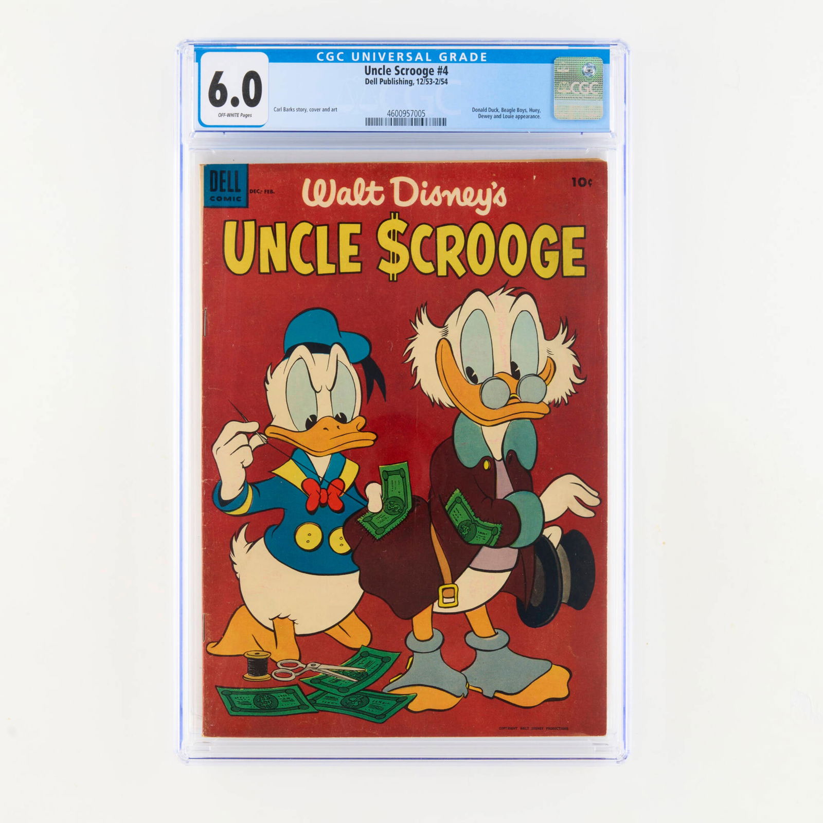 Dell Publishing Uncle Scrooge #4 CGC 6.0 (1 of 2)