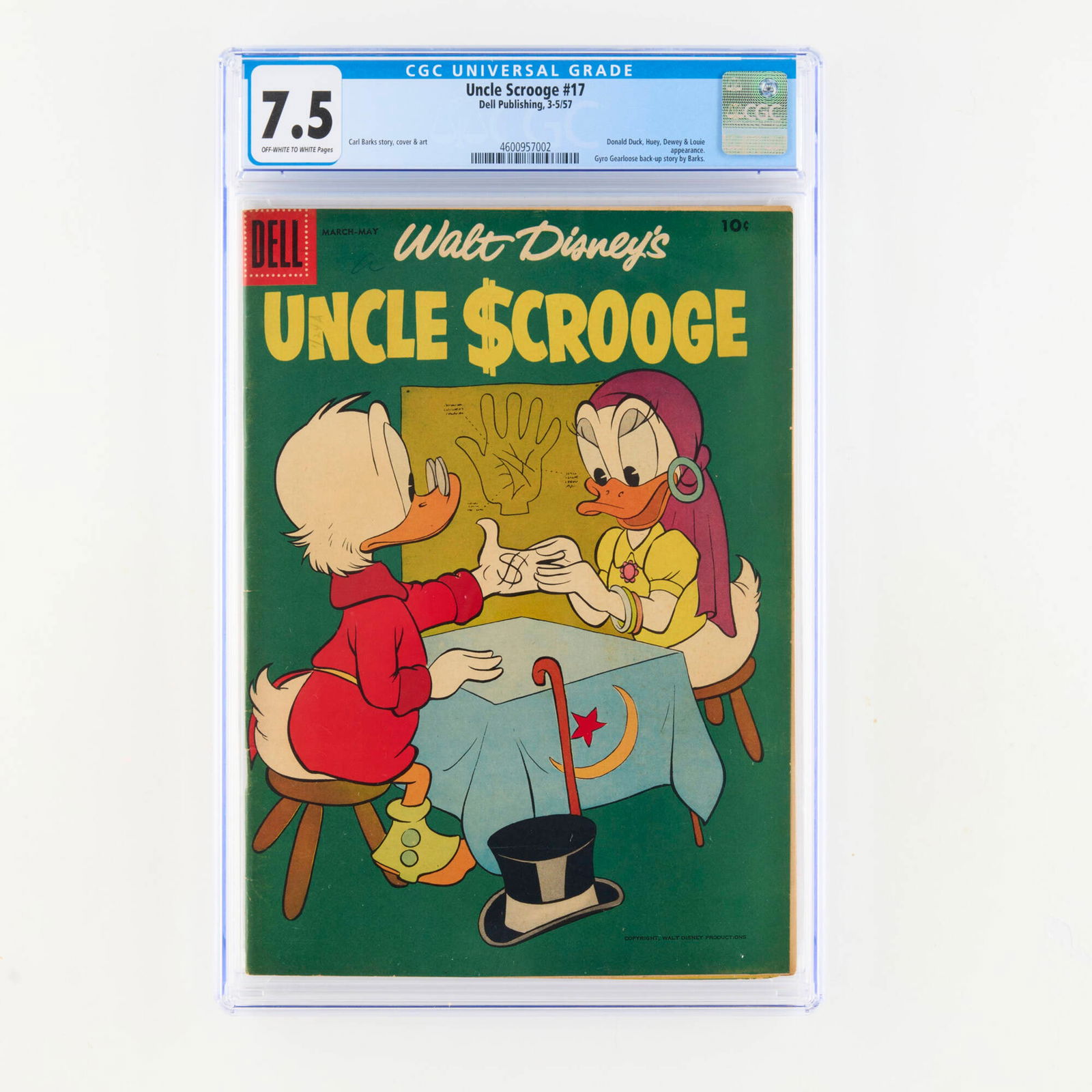 Dell Publishing Uncle Scrooge #17 CGC 7.5 (1 of 2)