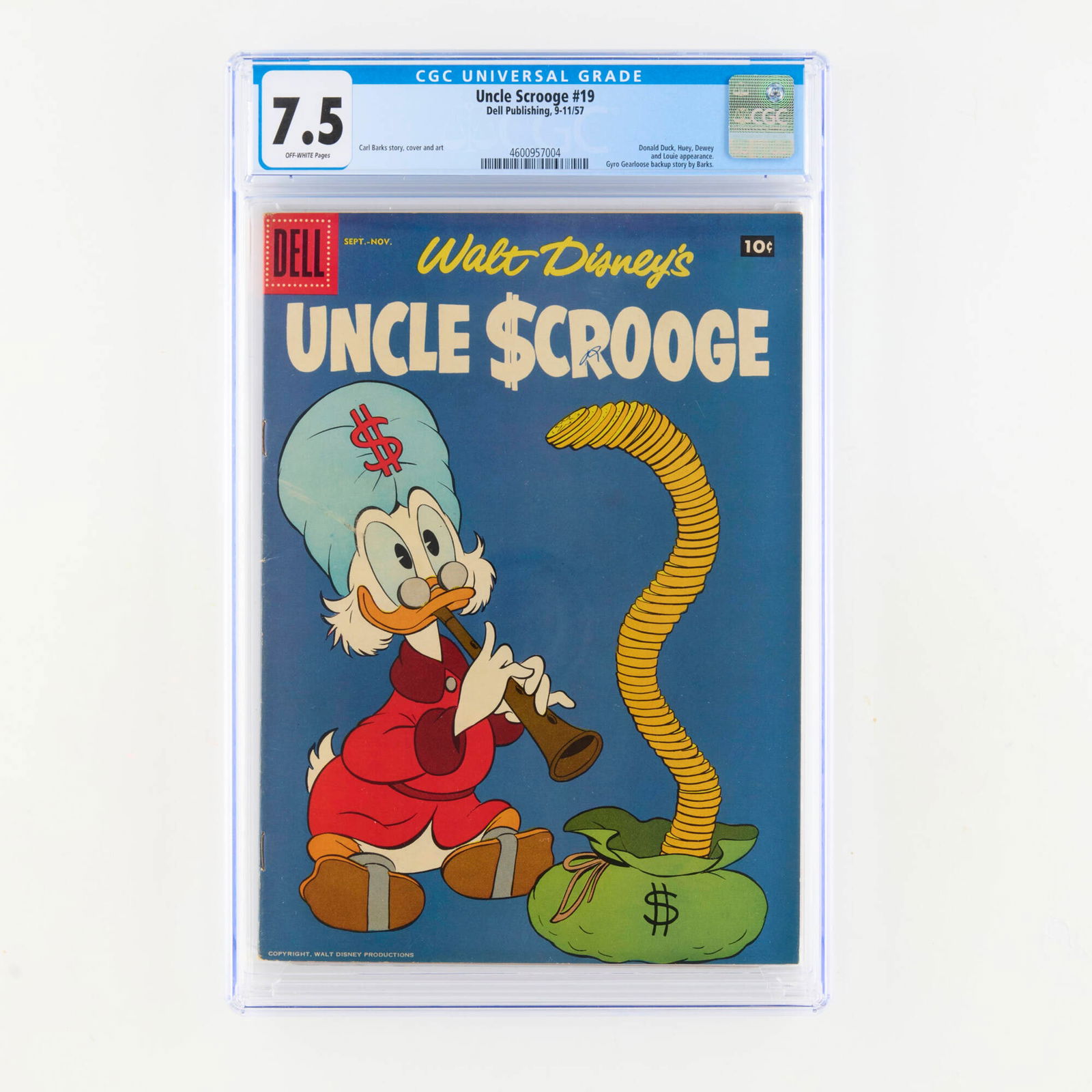 Dell Publishing Uncle Scrooge #19 CGC 7.5 (1 of 2)
