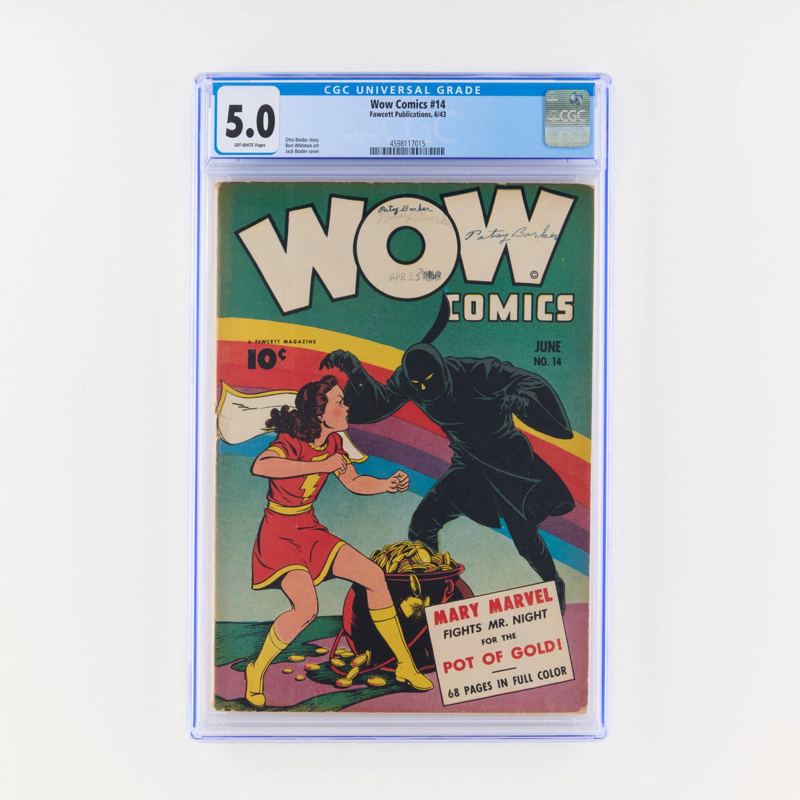 Fawcett Publications Wow Comics #14 CGC 5.0 (1 of 2)