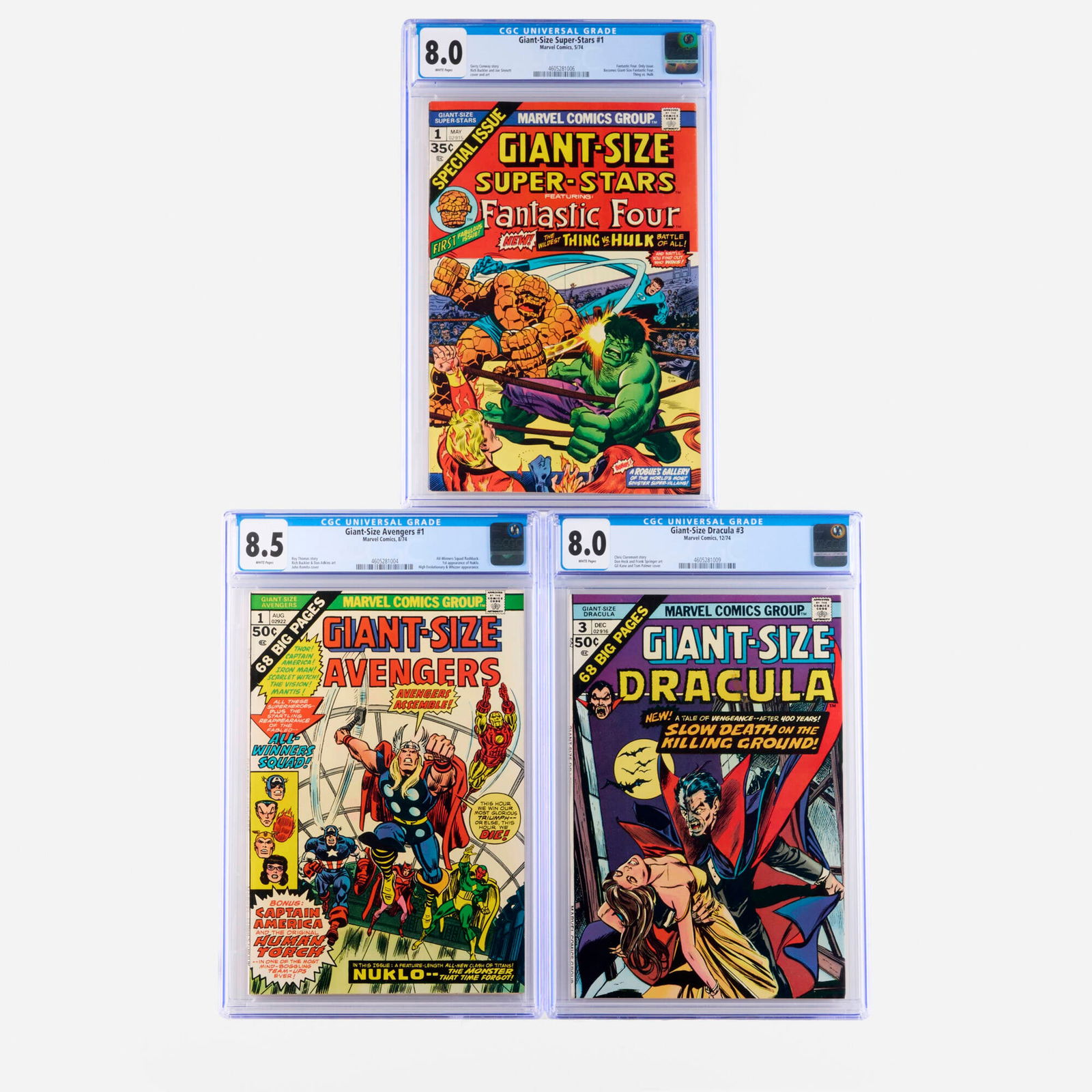 3 Marvel Comics Giant-Size CGC Group (1 of 2)