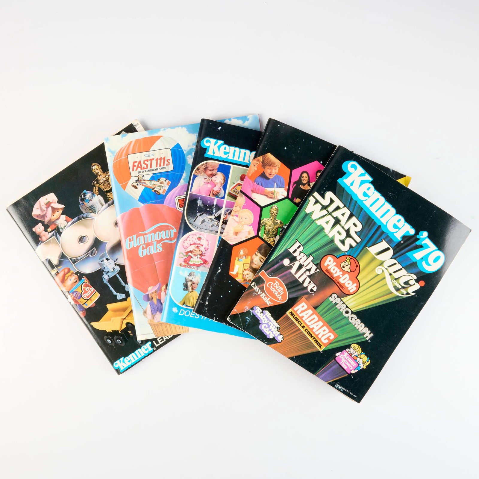 5PC 1978-1981 Kenner Toy Product Catalogues: 5PC 1978-1981 Kenner Toy Product Catalogues 1978-1981, USA Group includes the following Kenner Product Catalogues: 1978, 1979 with 1979 New York Showroom Forms (x2), 1980, 1981 and 1982 with 1982 Cons