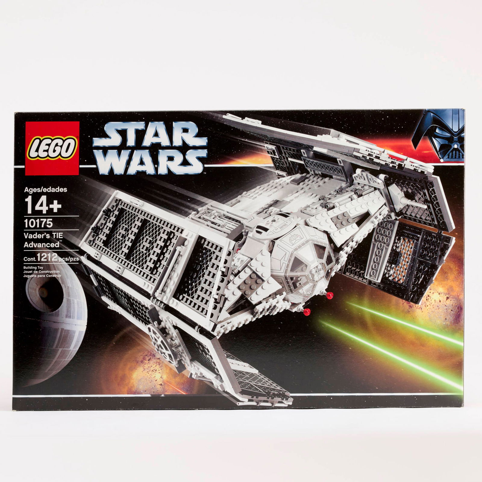 2006 LEGO Star Wars Darth Vader's TIE Advanced 10175 Factory Sealed: 2006 LEGO Star Wars Darth Vader's TIE Advanced 10175 Factory Sealed USA, 2006 22.5 h x 15 w x 3.5 d in (57 x 38 x 9 cm) Darth Vader's signature starfighter takes shape in this factory sealed set, feat