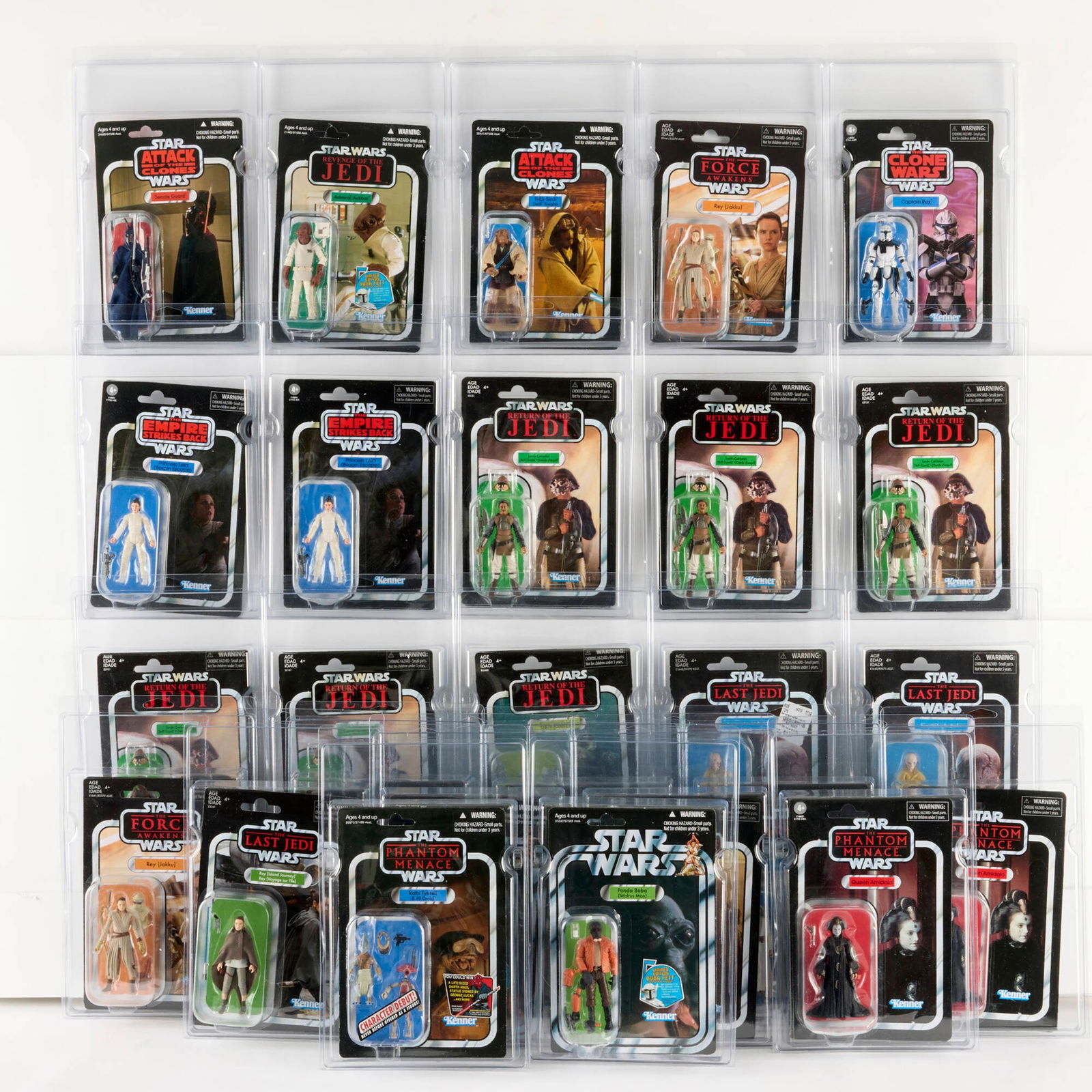 26PC 2011-21 Hasbro Star Wars The Vintage Collection Group Factory Sealed: 26PC 2011-21 Hasbro Star Wars The Vintage Collection Group Factory Sealed USA, 2011-21 Group includes: The Vintage Collection: 2018 VC21 Gamorrean Guard [ROTJ] 2011 VC22 Admiral Ackbar [ROTJ] 2011 VC3